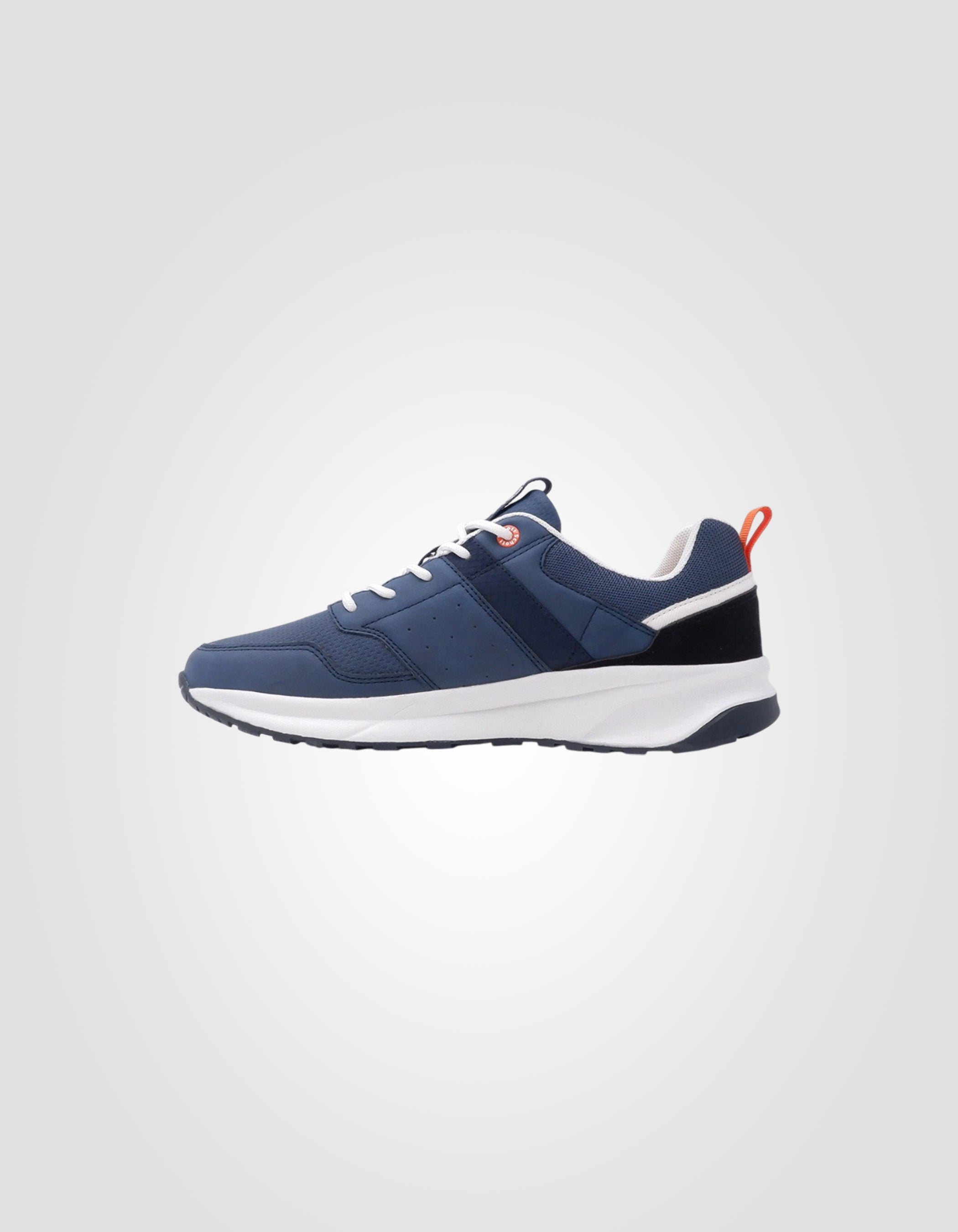 Navy blue sneakers with laces-4
