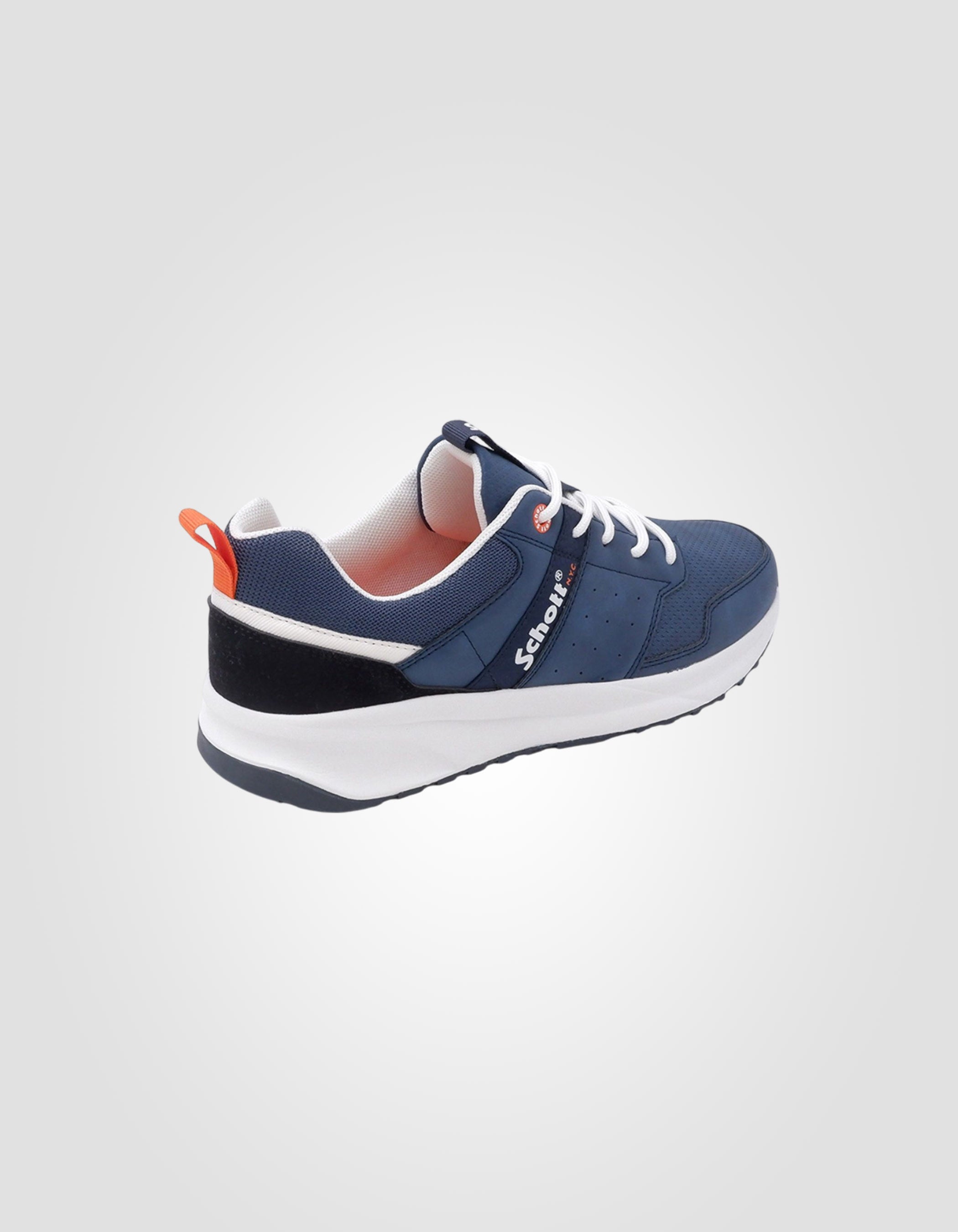 Navy blue sneakers with laces-2