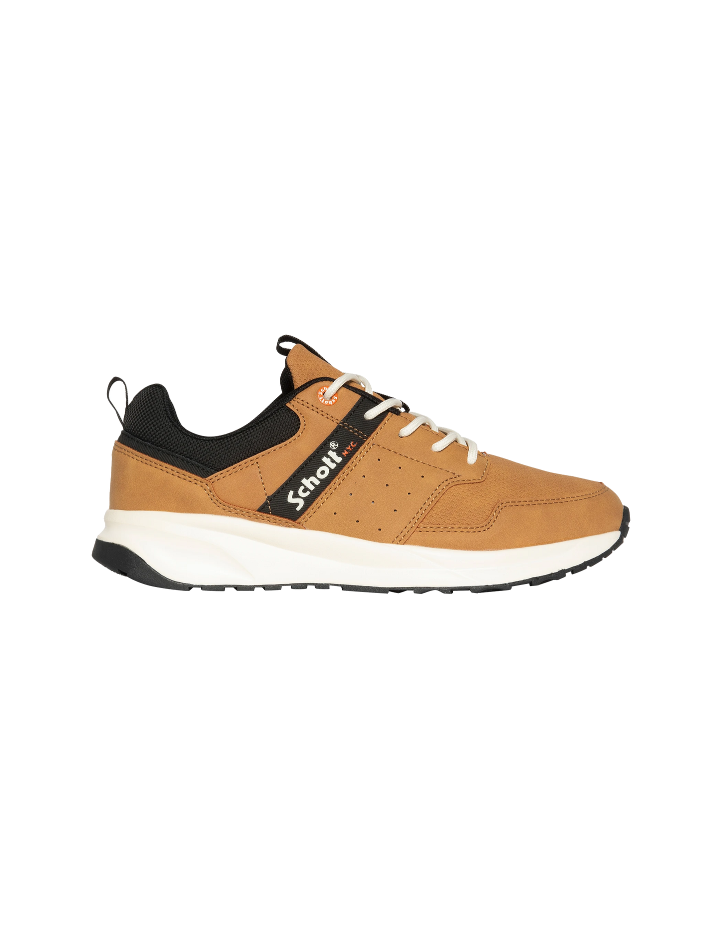Brown lace -up sneakers