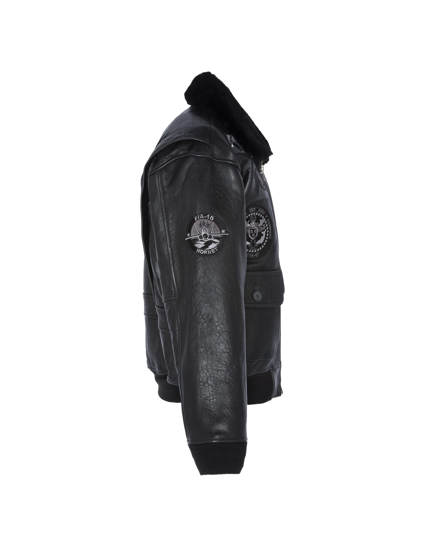 Blouson aviateur G-1 "Wings of Gold" noir, mythique USA