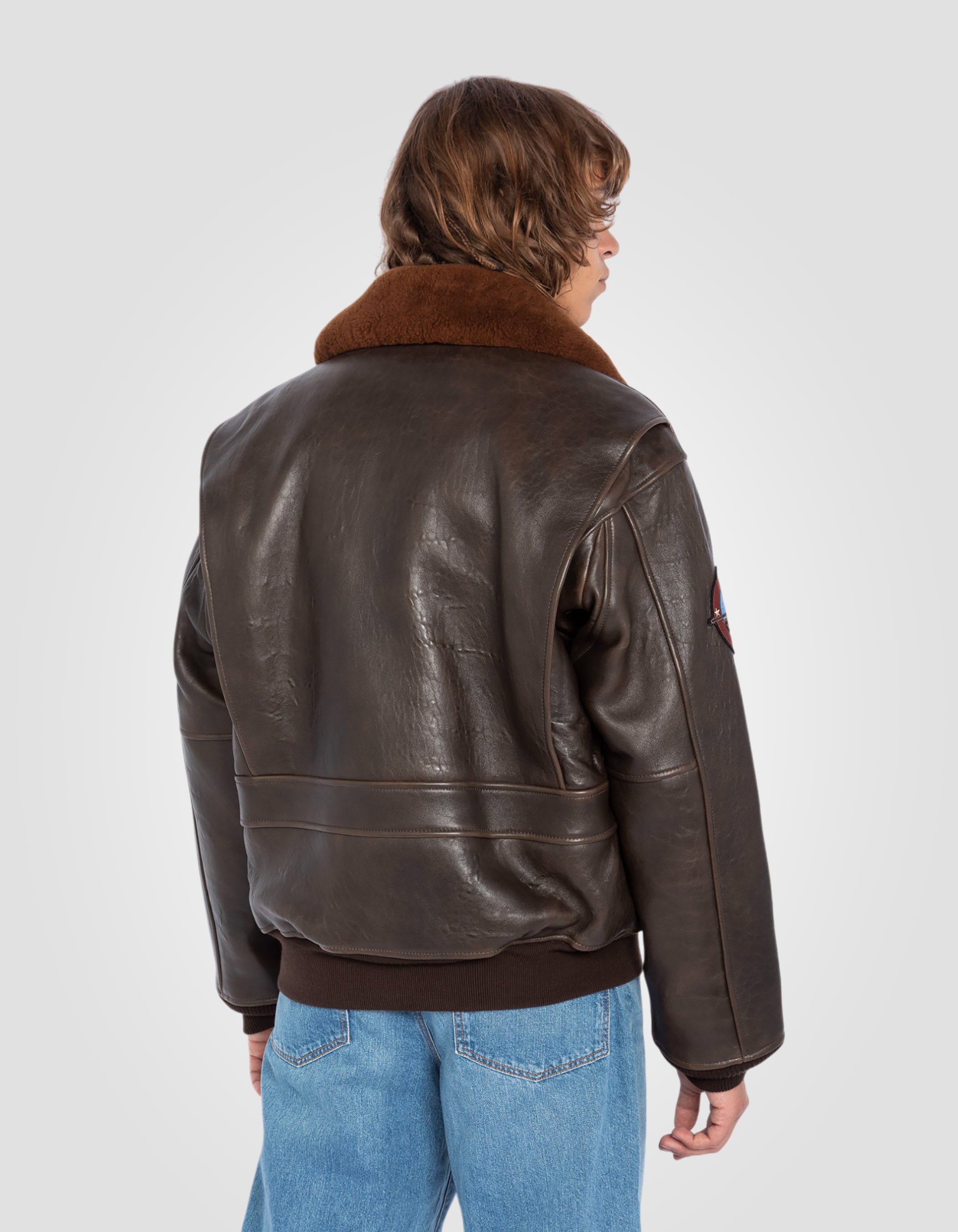 G-1 Aviator Jacket Wings of Gold "Brown, leggendario USA-8