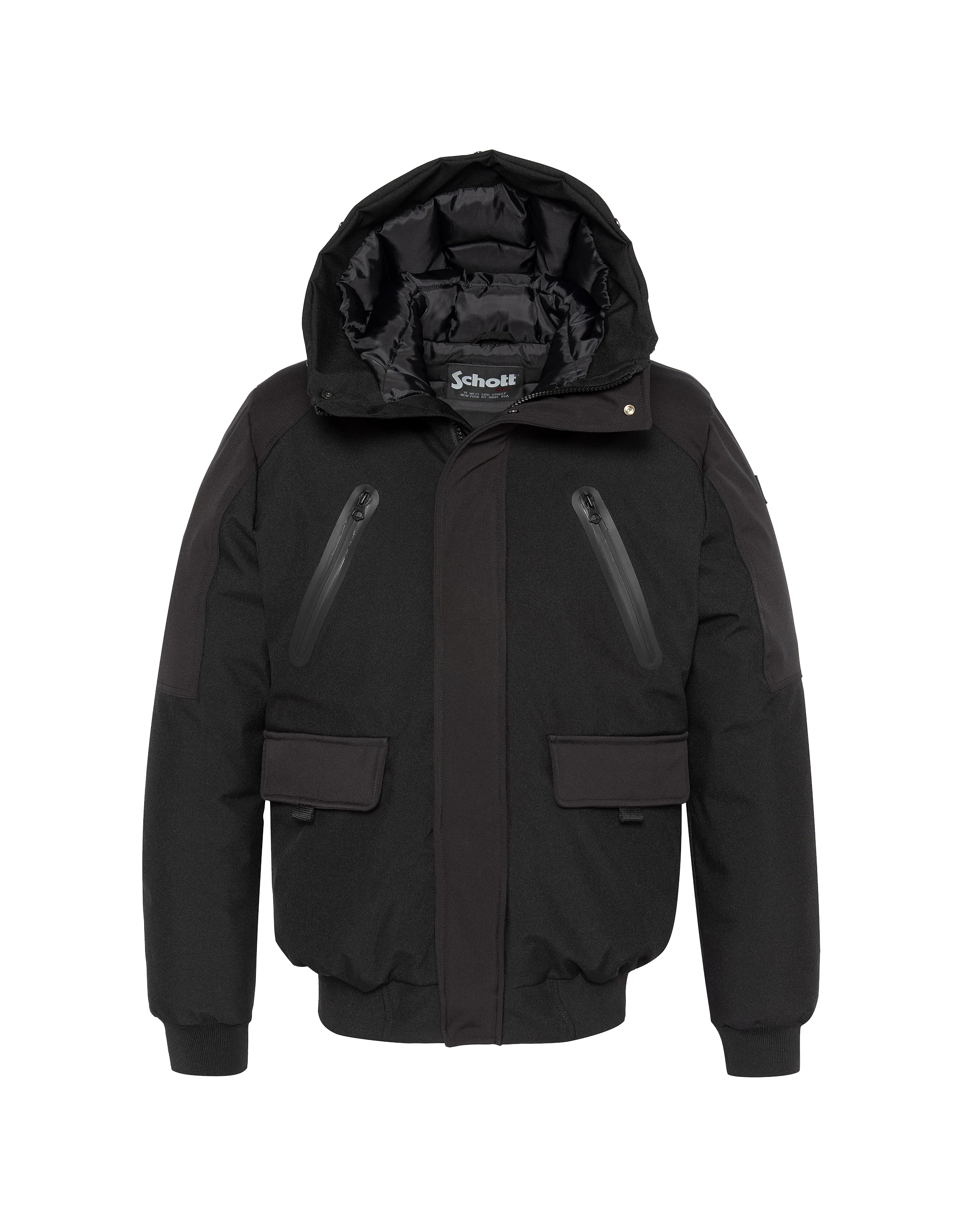 Black jacket Urban hooded, soft Shell Gaveen Schott NYC®