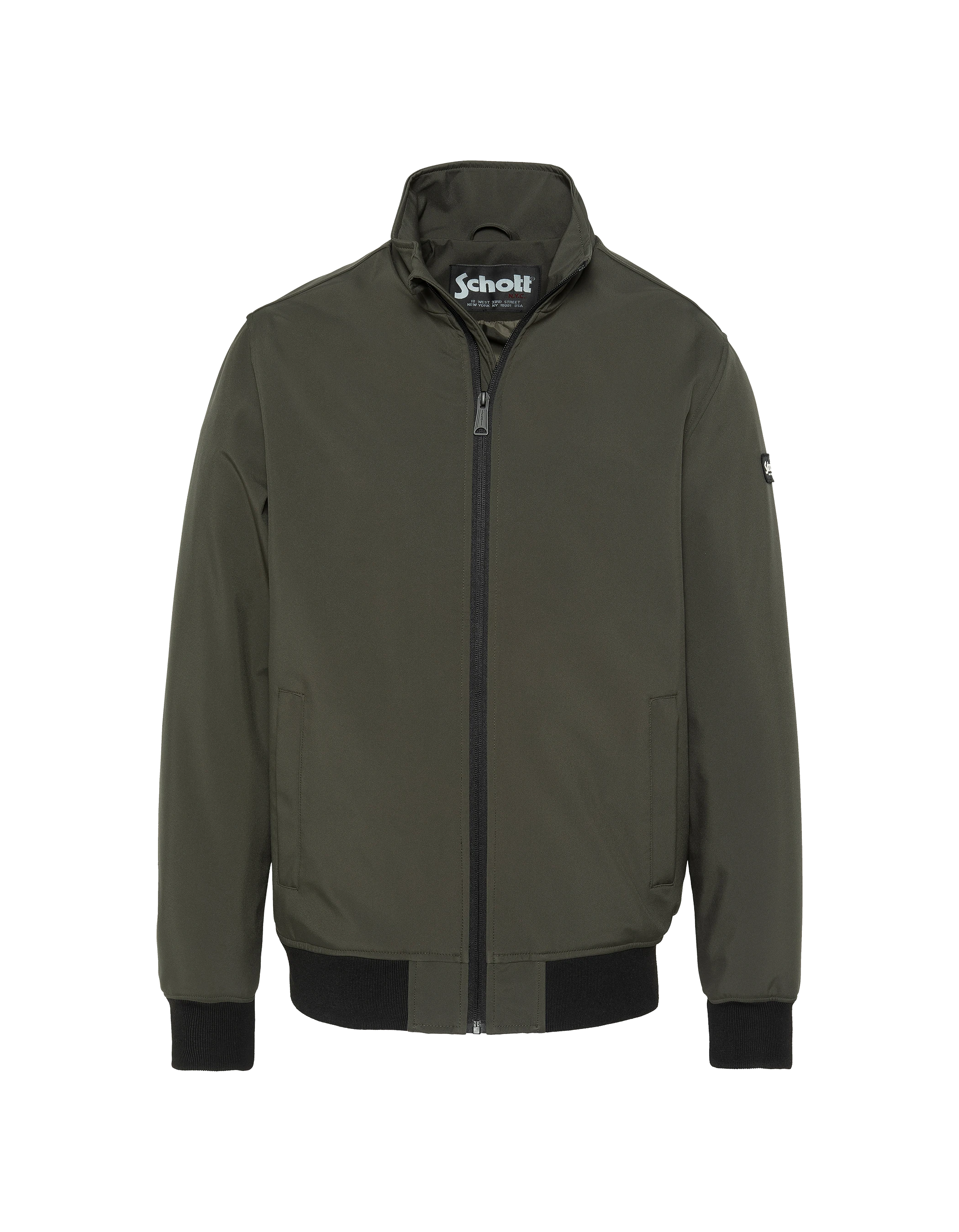 Blouson technique kaki foncé-1