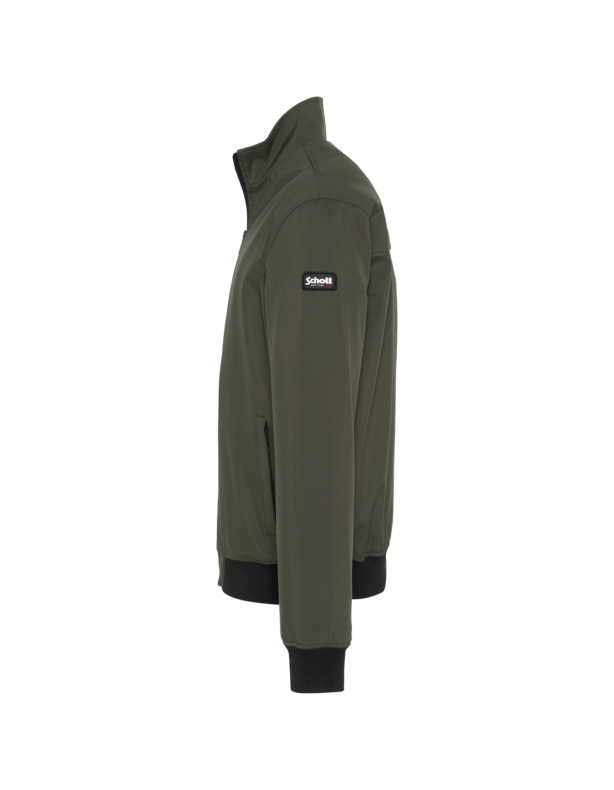 Blouson technique kaki foncé-3