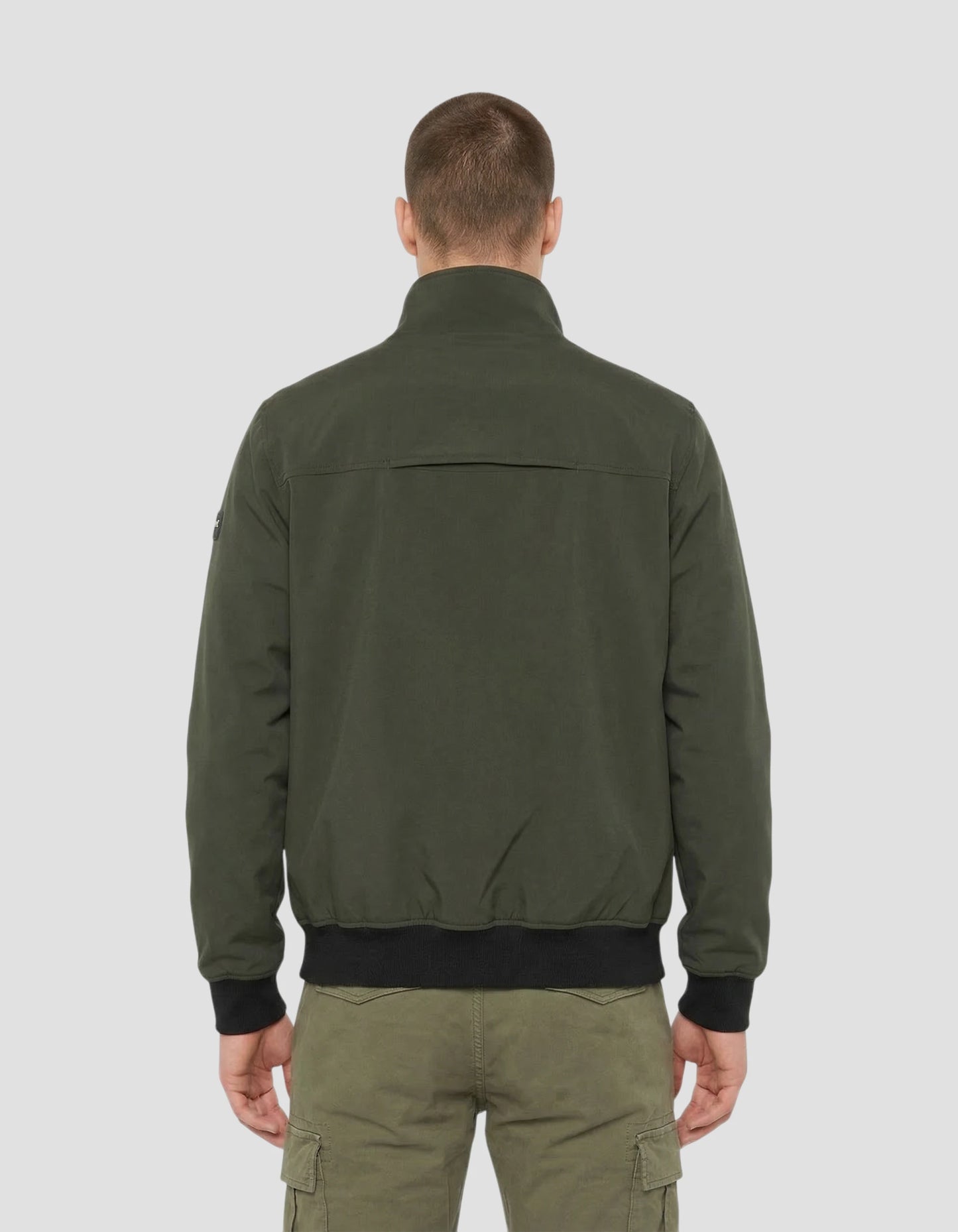 Technische Jacke in dunklem Khaki