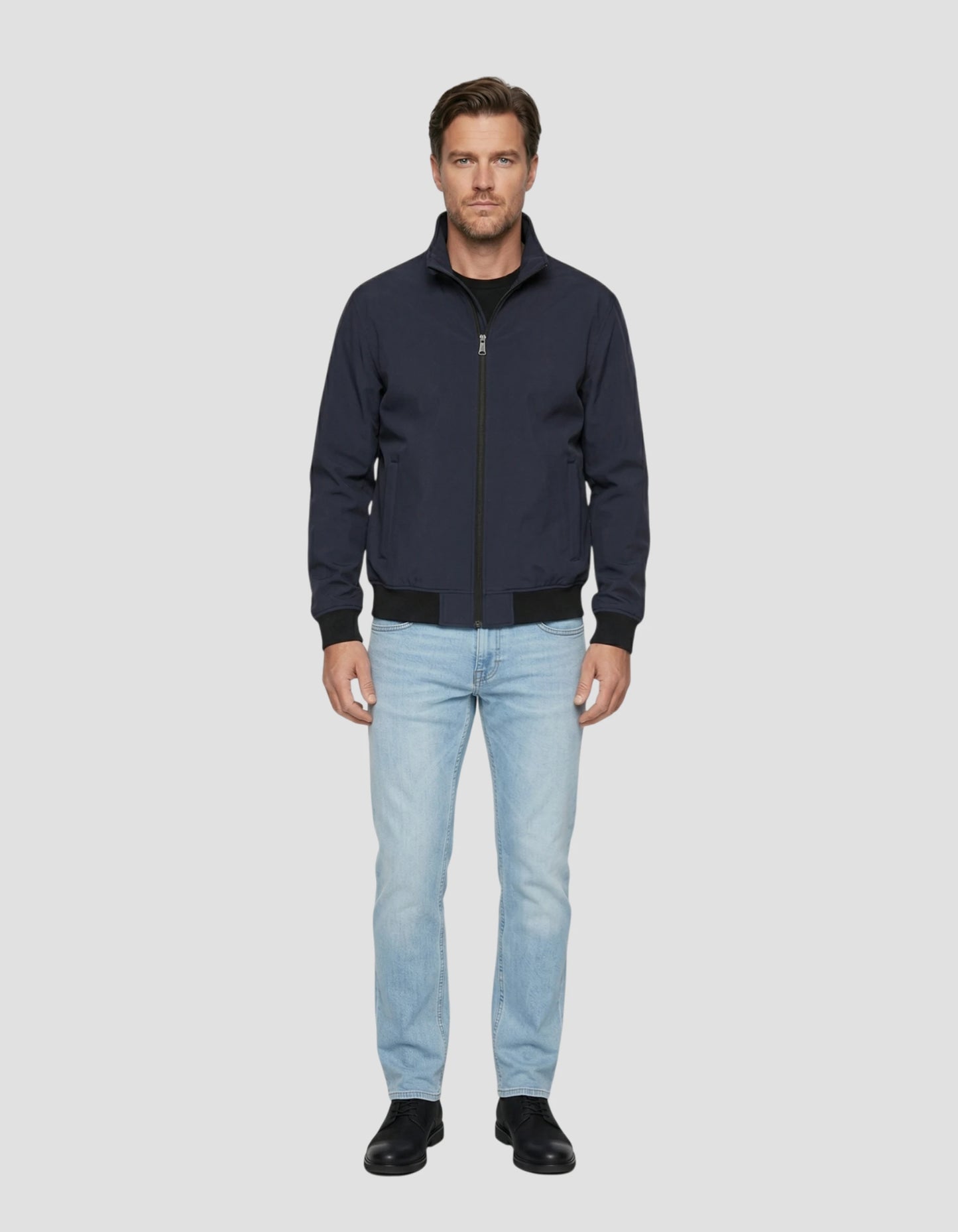 Navy blue technical jacket