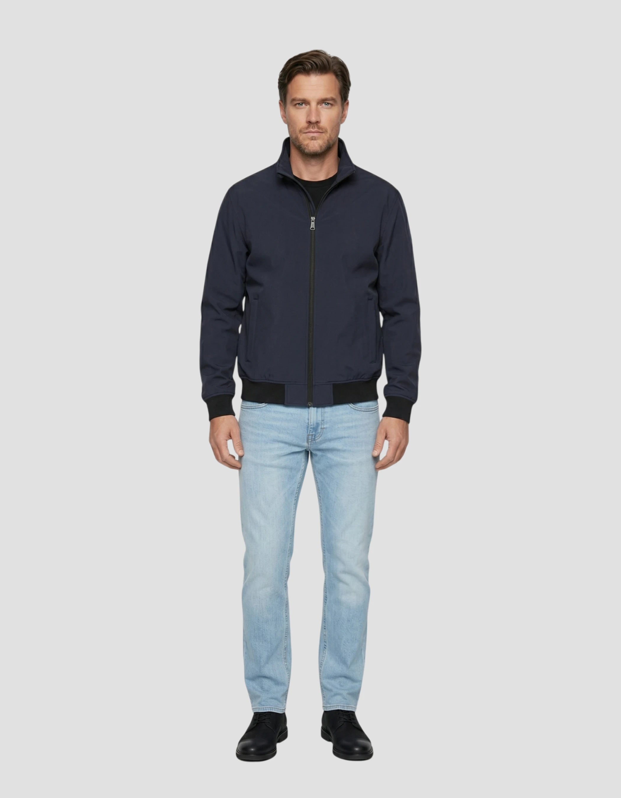 Navy blue technical jacket-1