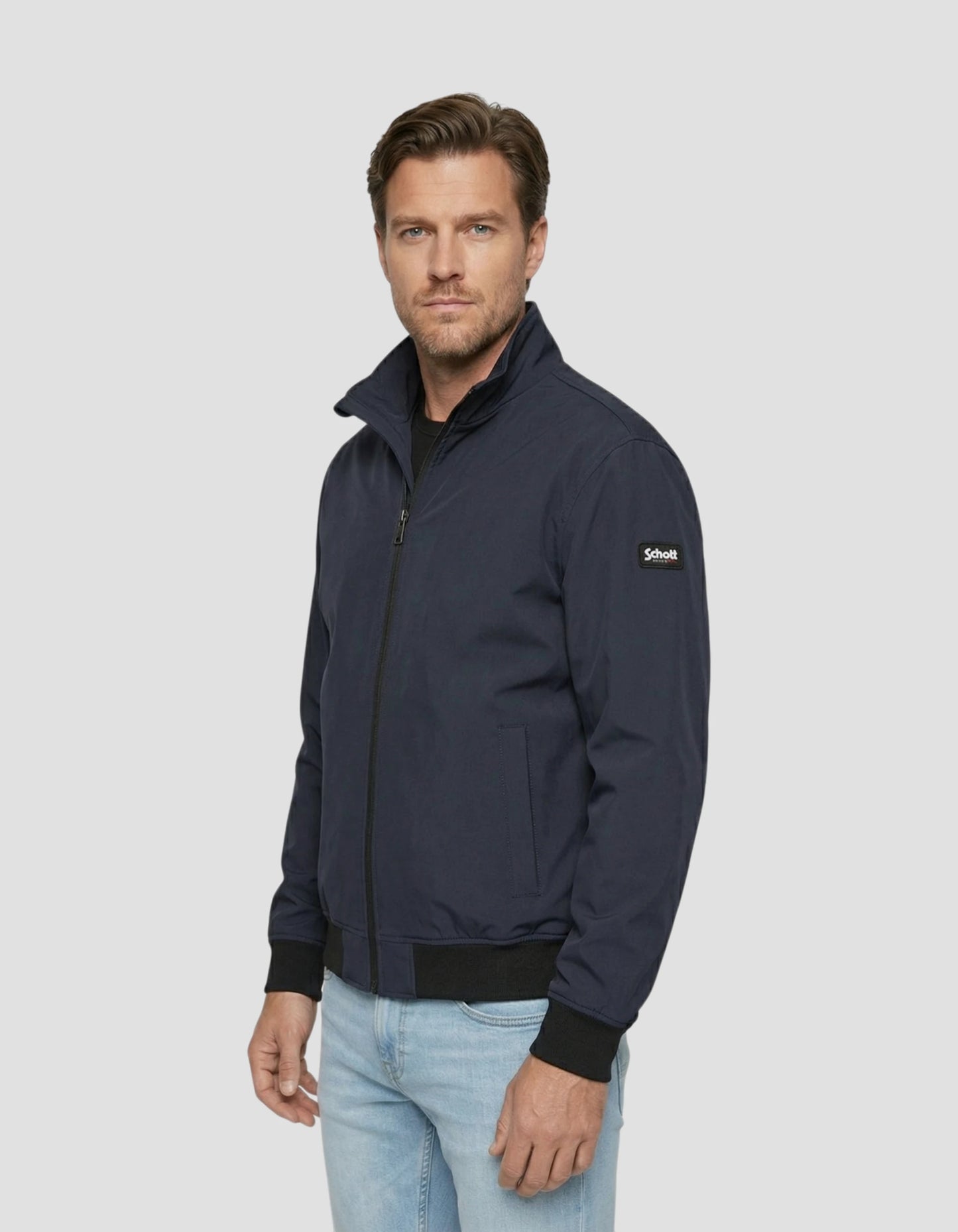 Navy blue technical jacket