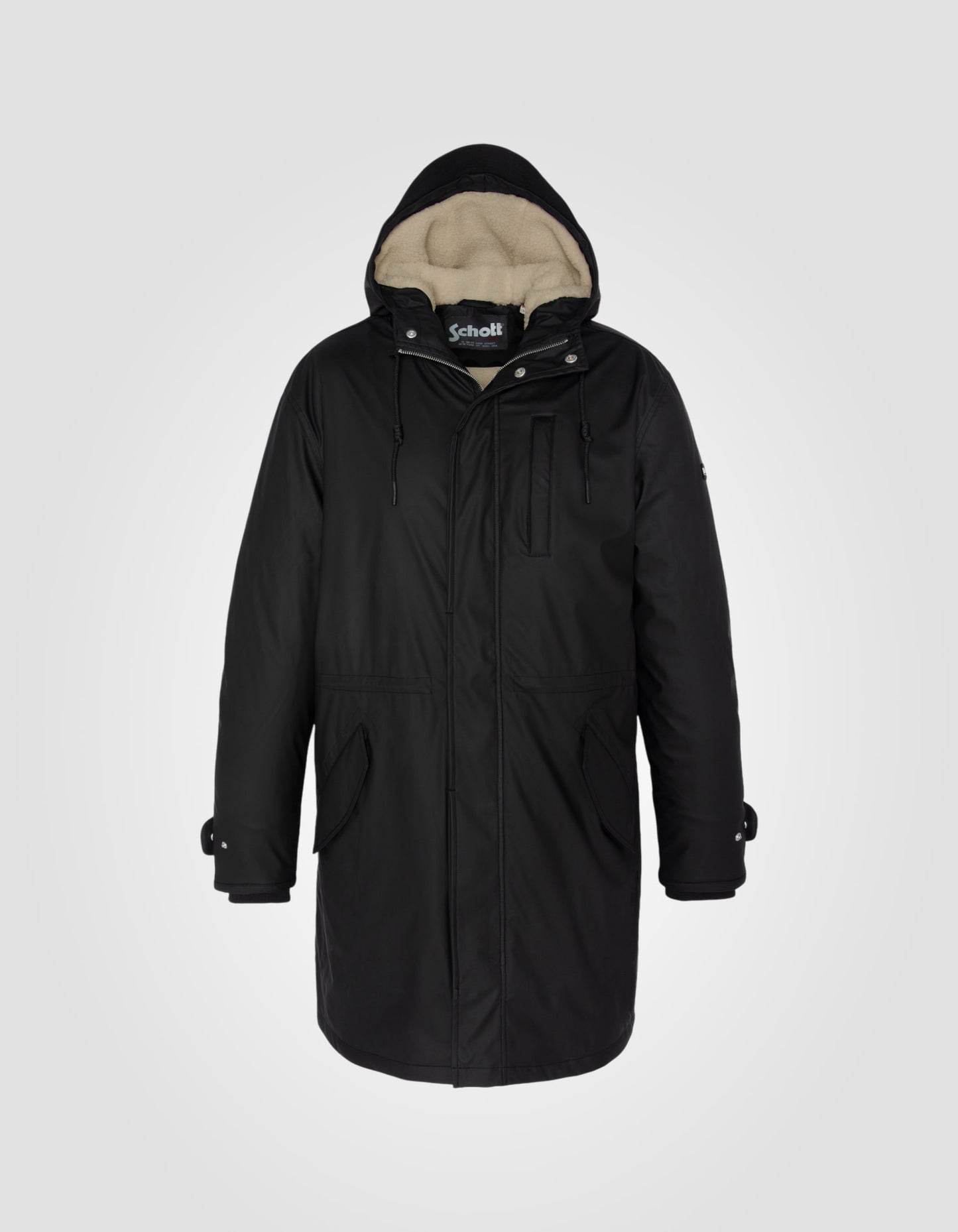 Parka longue rubber