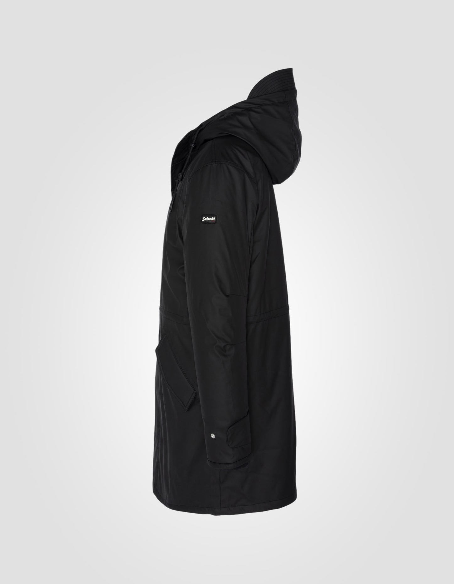 Parka longue rubber