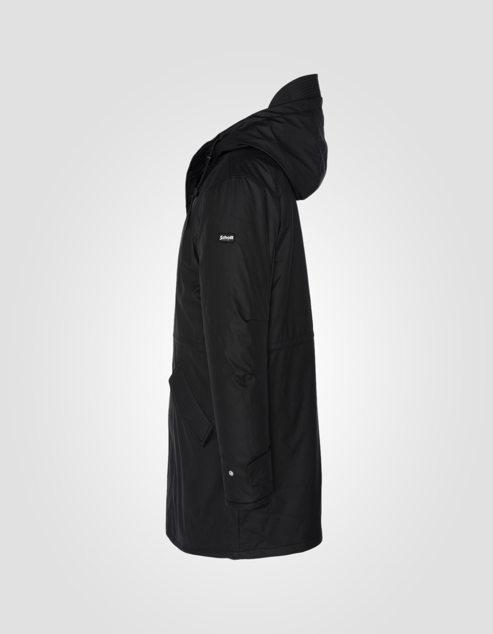 Gomma parka nera lunga-9