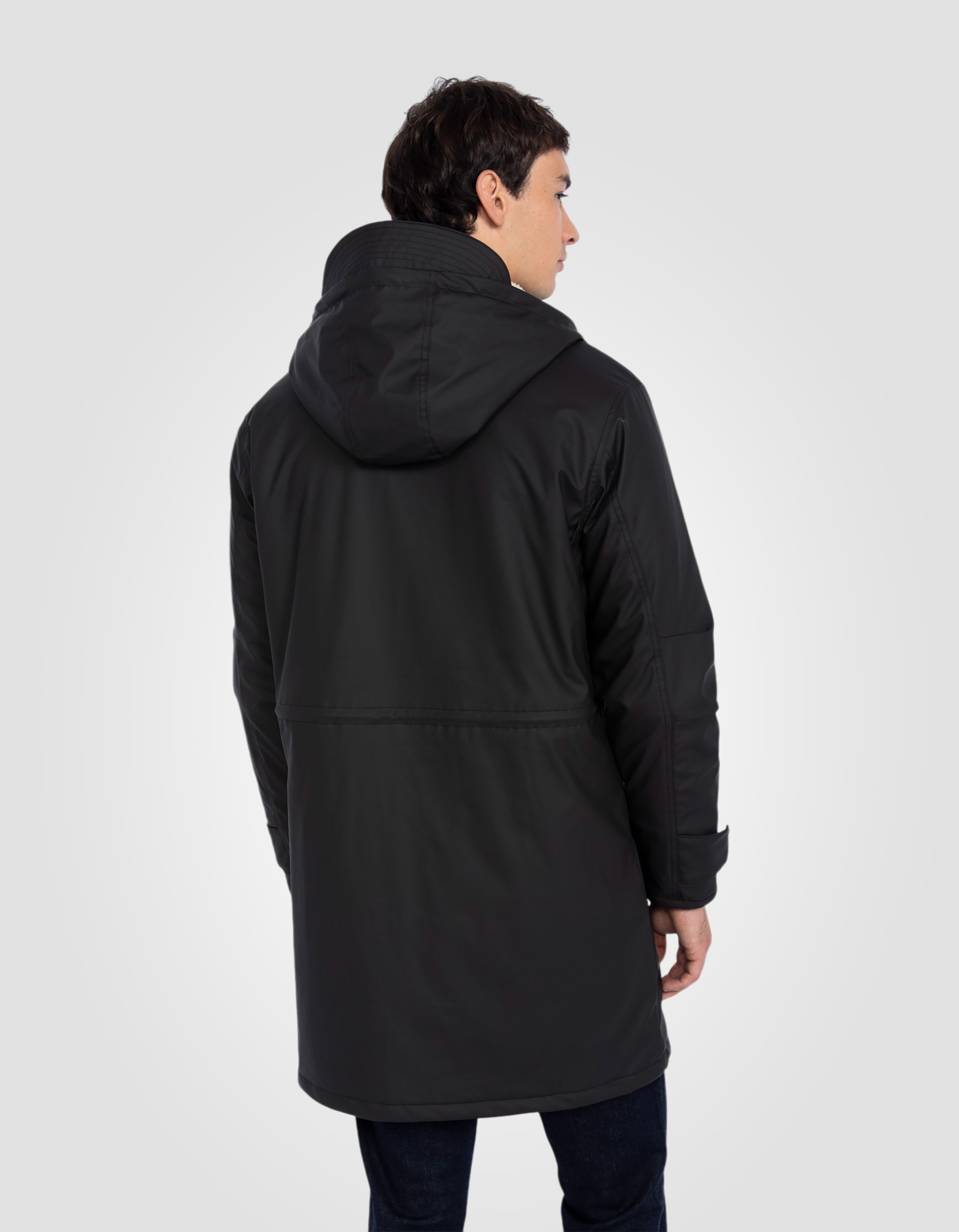 Gomma parka nera lunga-7