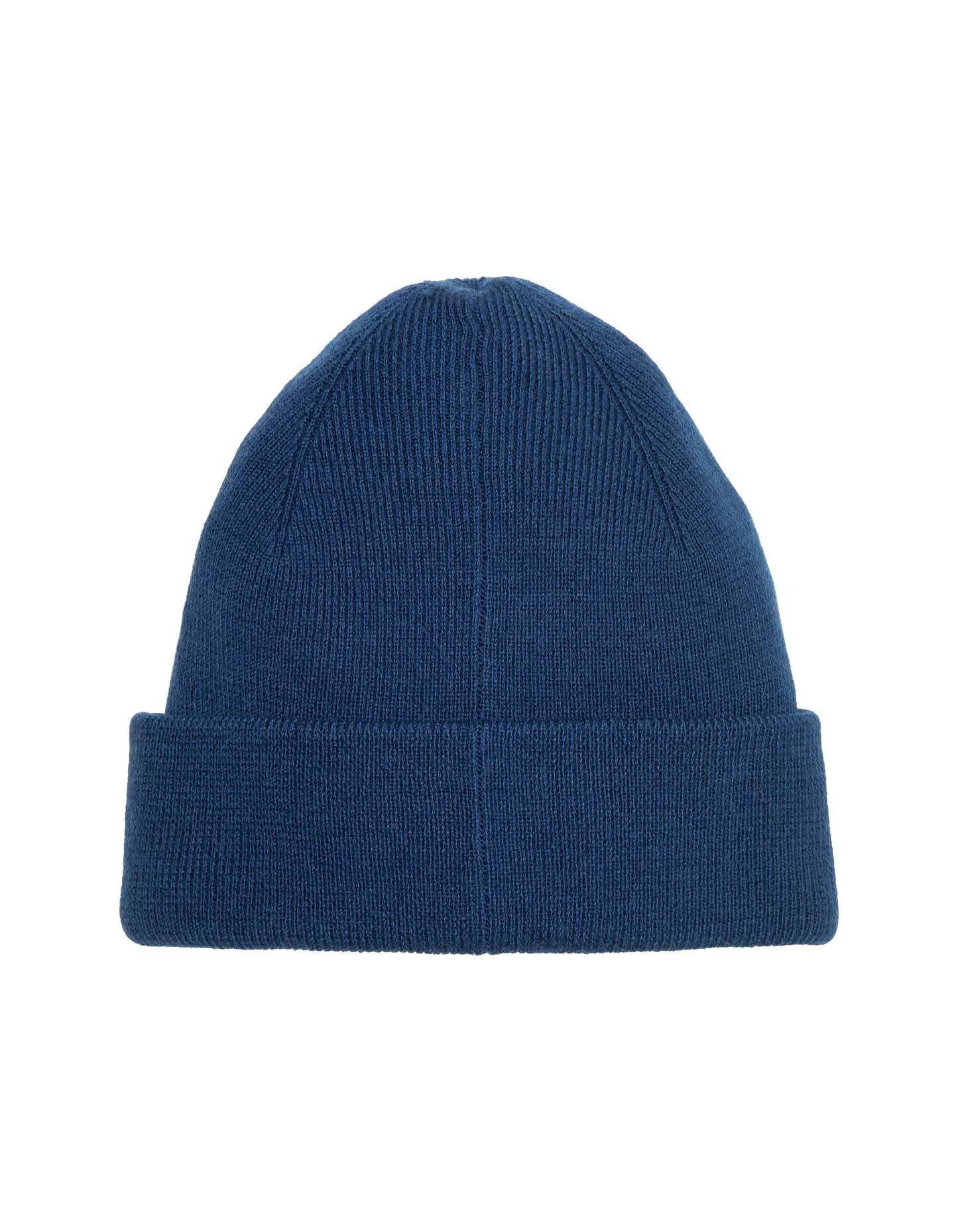 Bonnet à revers bleu en maille milano