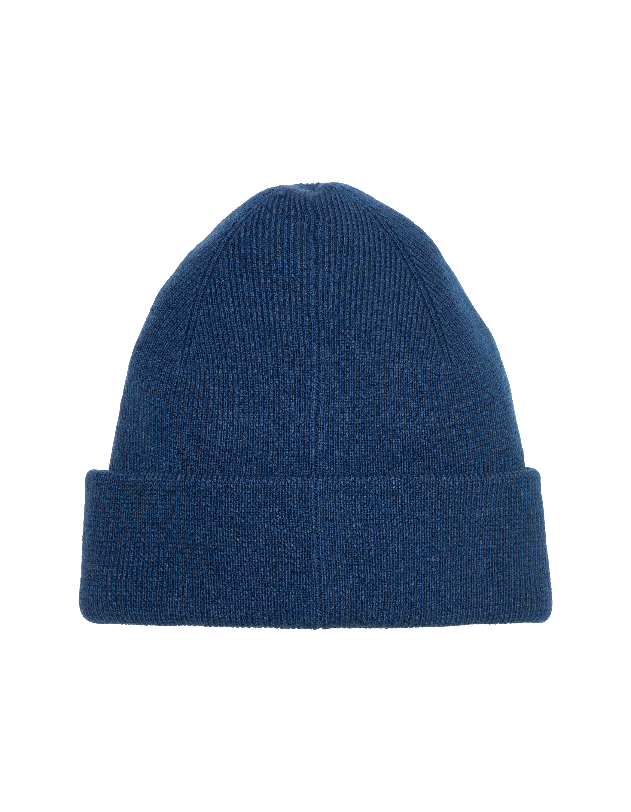 Bonnet à revers bleu en maille milano-4