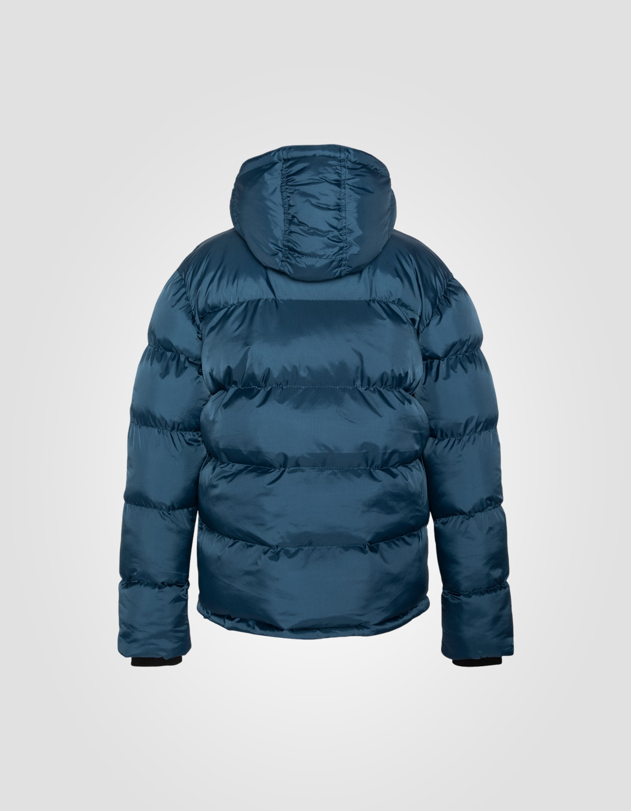 Hooded steel blue jacket-2