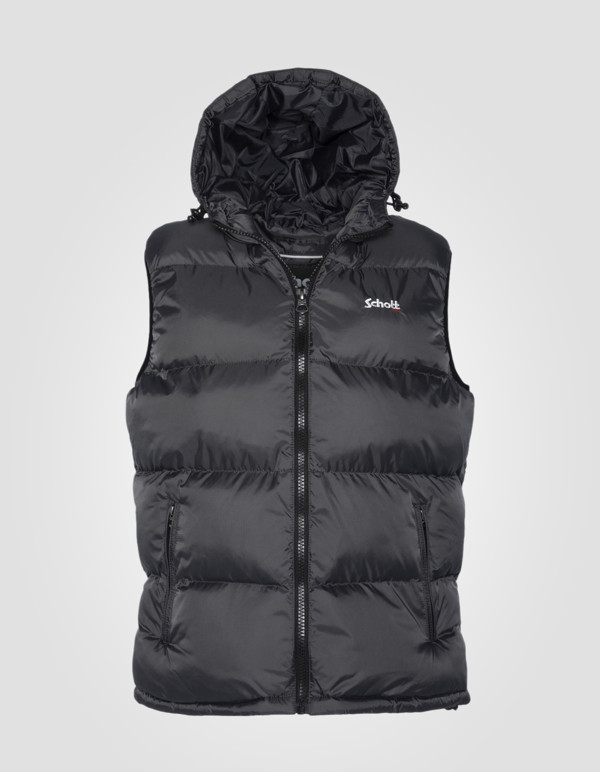 Doudoune anthracite sans manche, grande taille-1