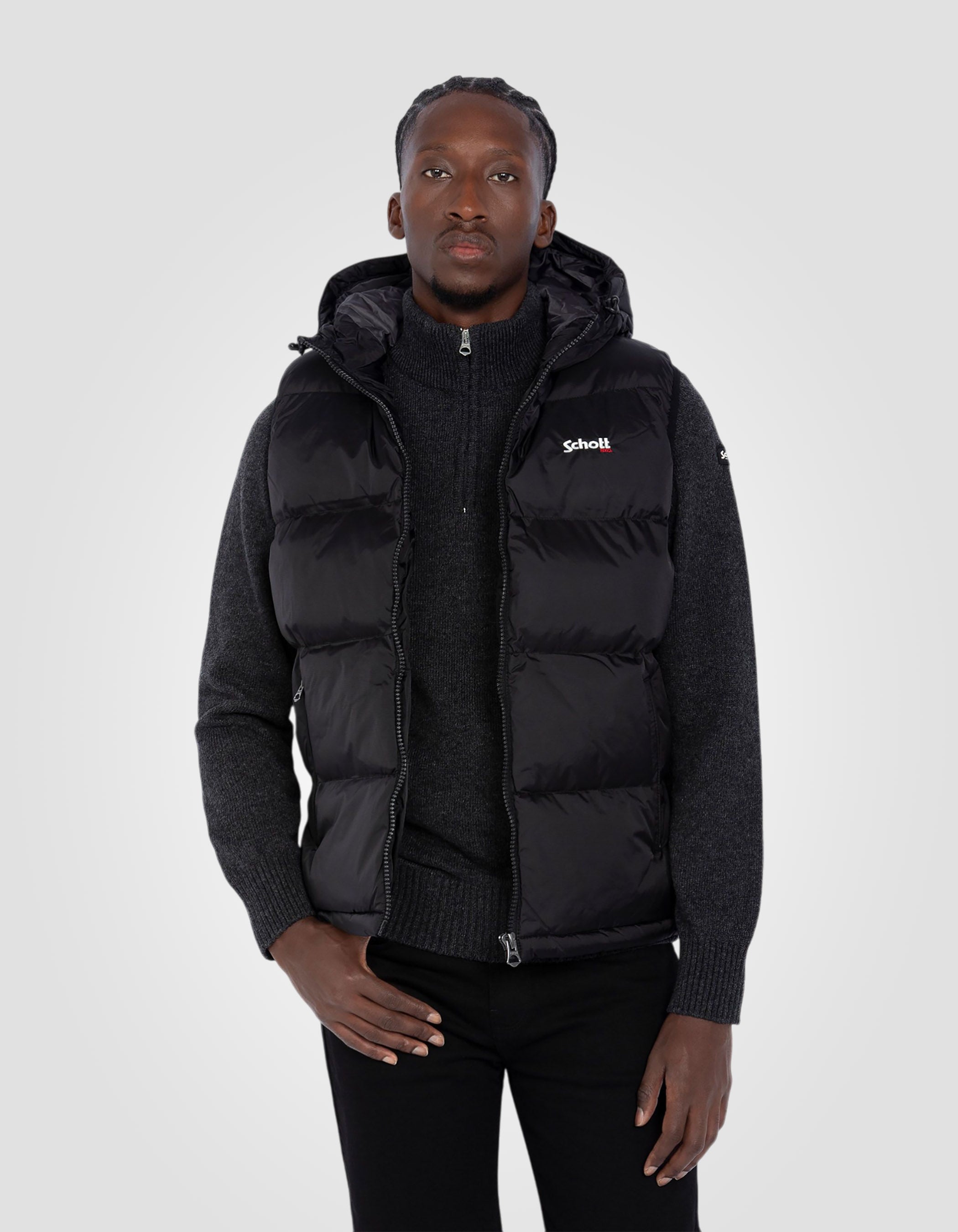 Gilet Imbottito Senza Maniche Da Uomo Jack In The Box - Leggero E Resistente All'acqua - Colore Nero - Taglie S-6XL