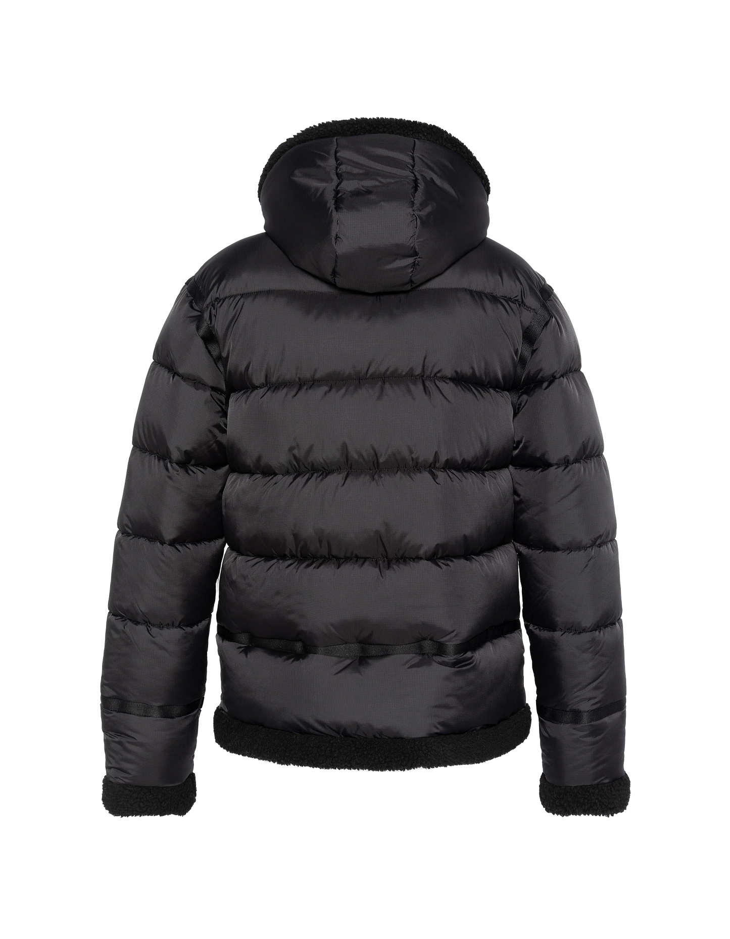 Chaqueta negra con capucha de espíritu bombardero