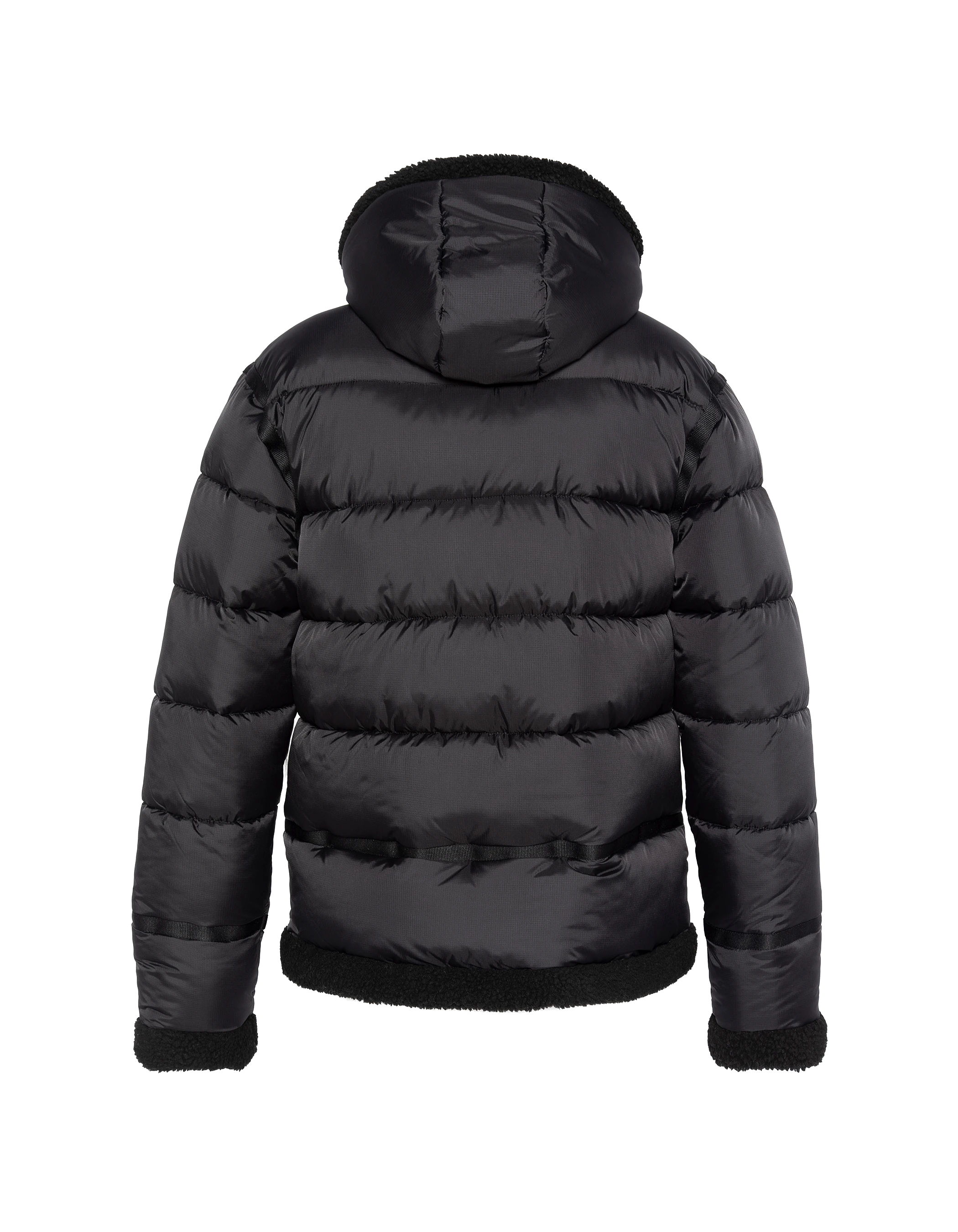 Chaqueta negra con capucha de espíritu bombardero-2