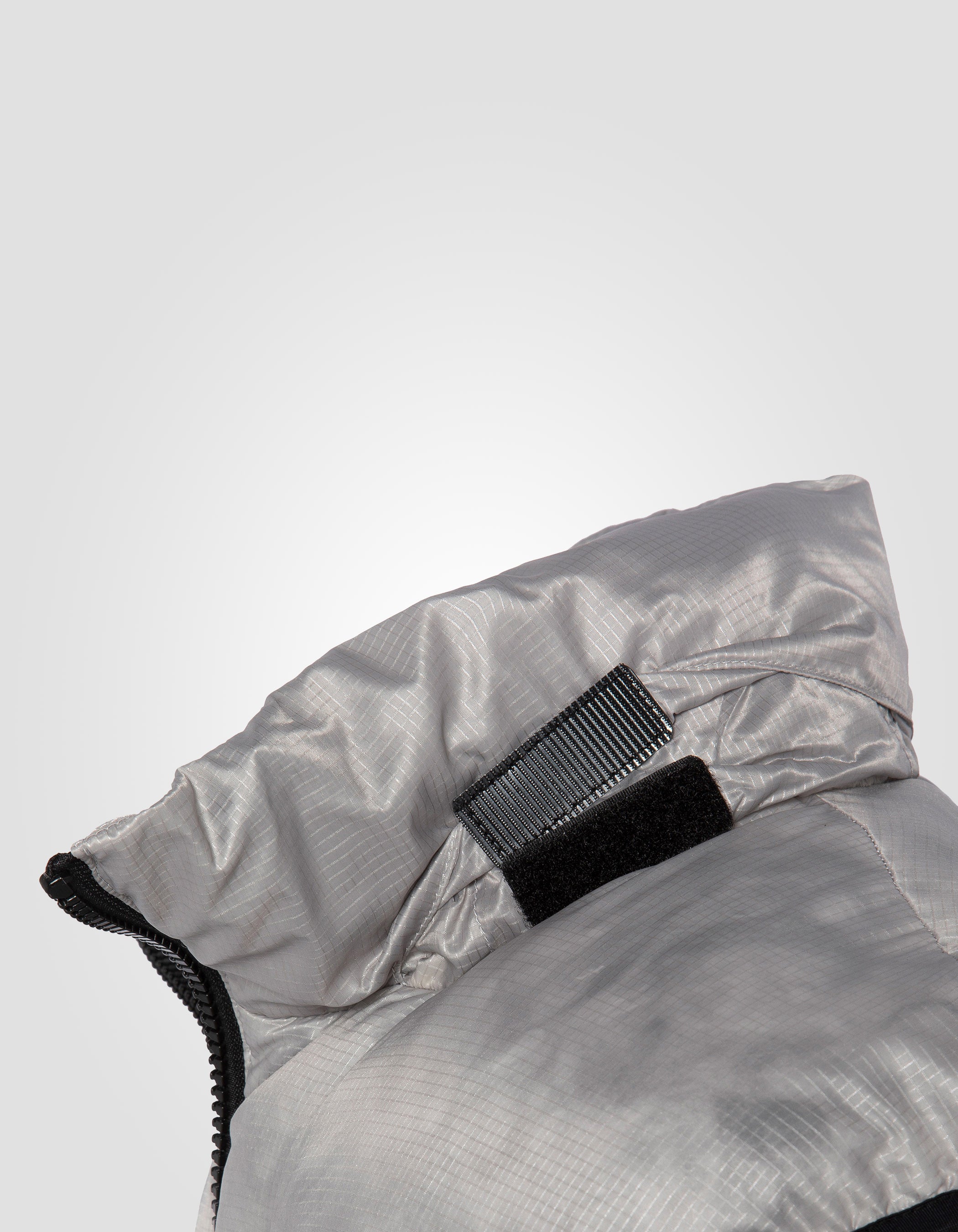 Giacca grigio chiaro senza manico-7