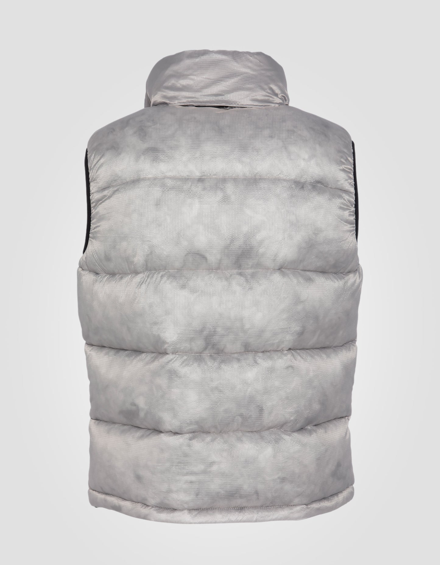 Doudoune sans manche effet marbré