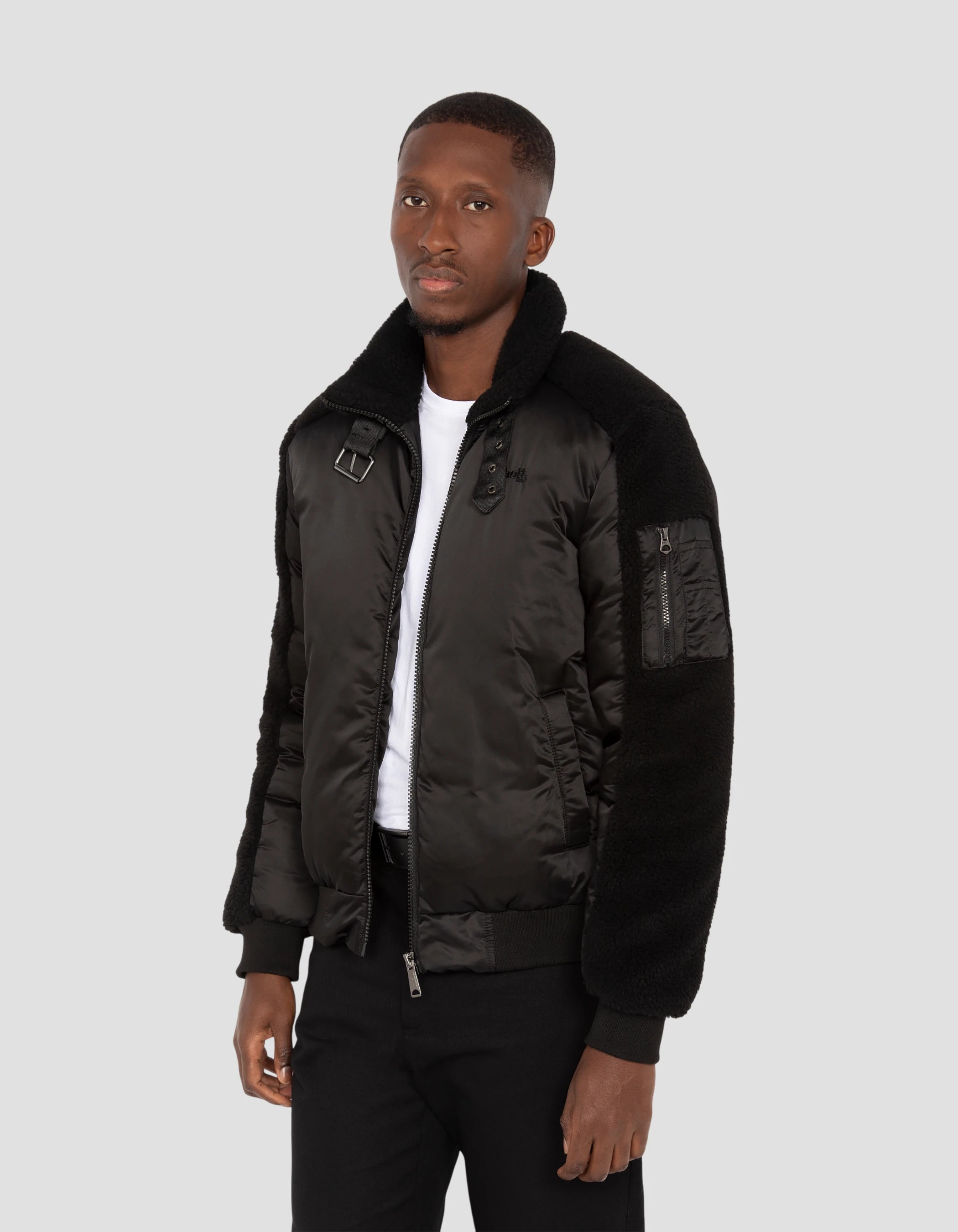 Giacca dell'esercito nero-4