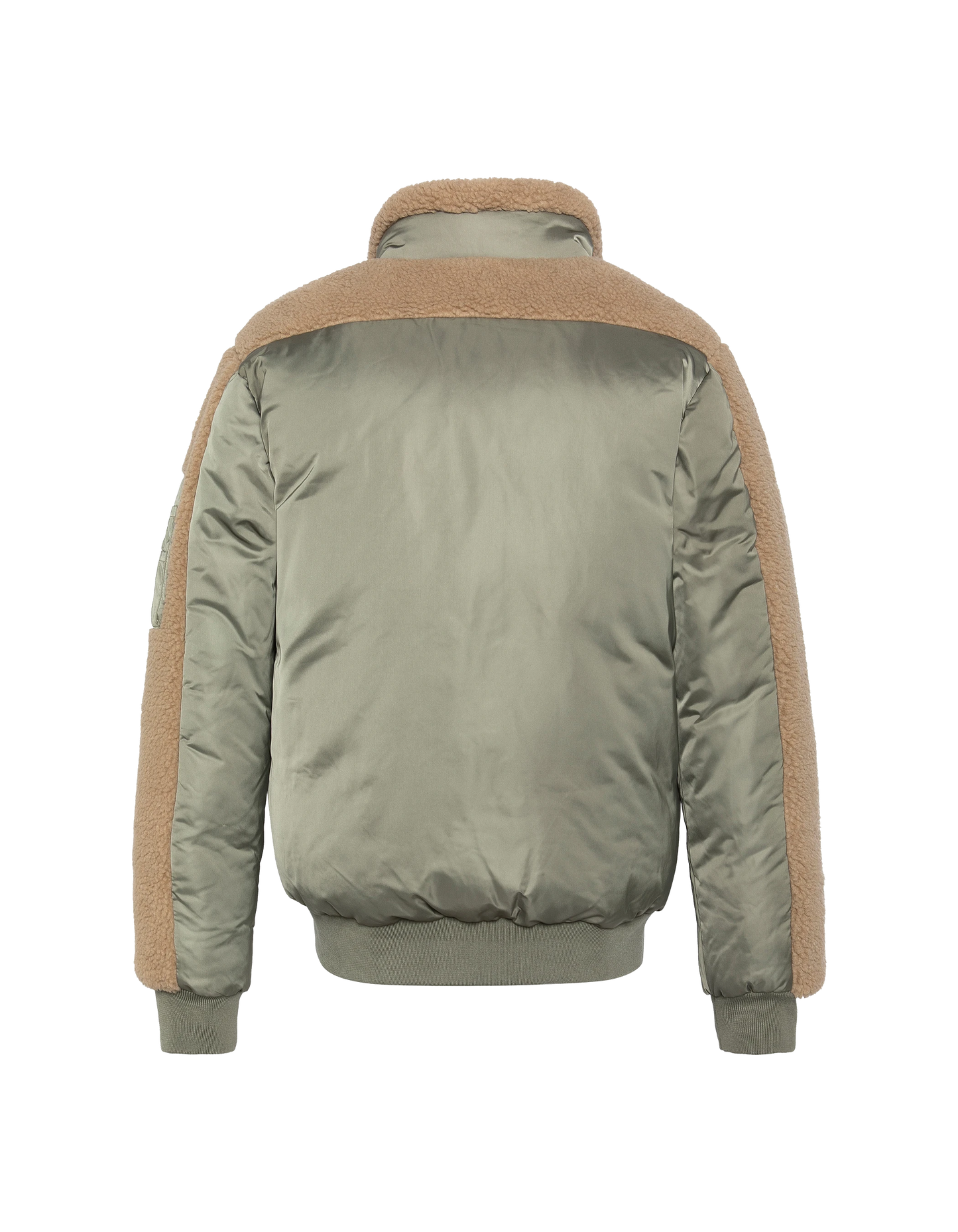 Blouson army sage et beige