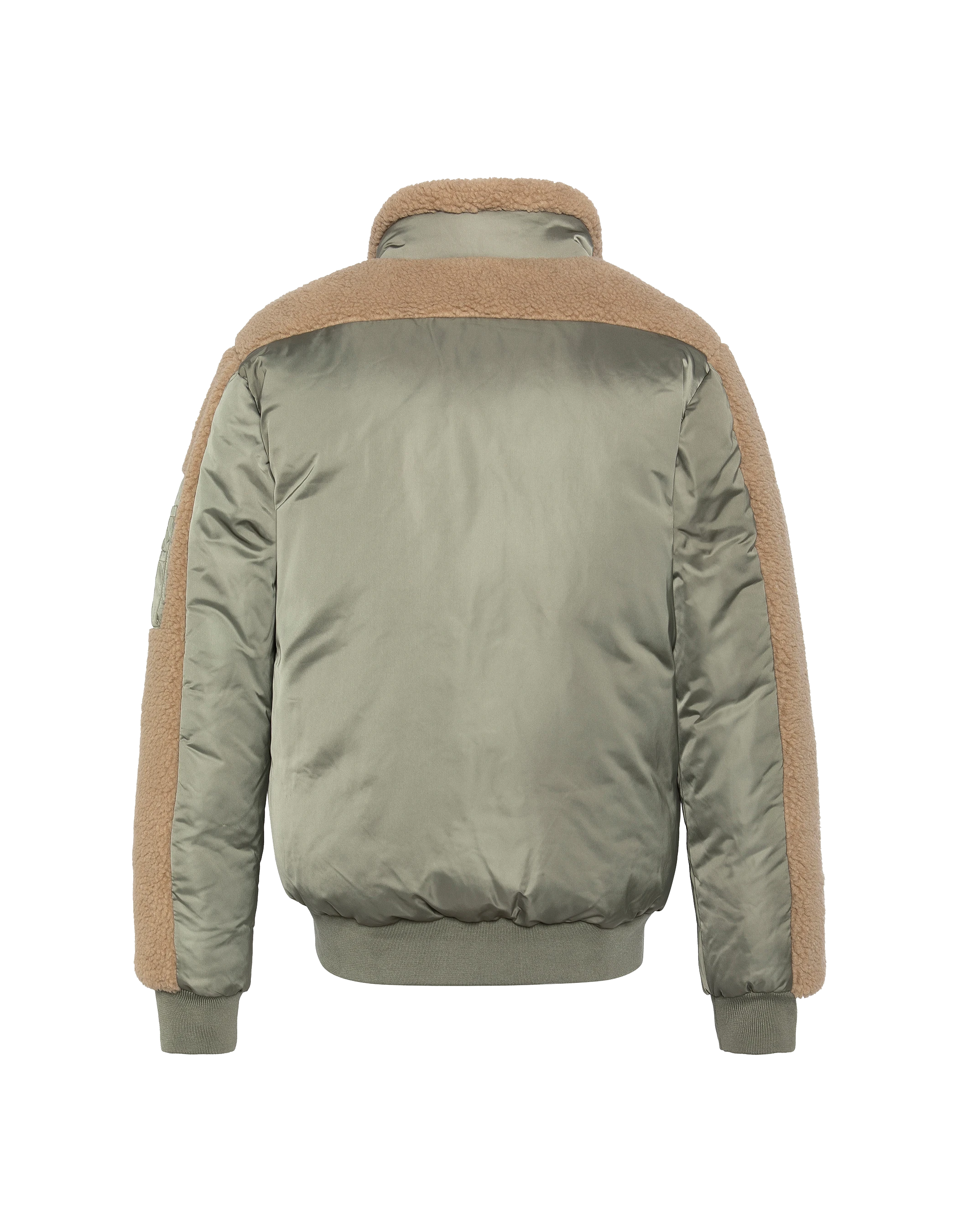 Blouson army sage et beige-9
