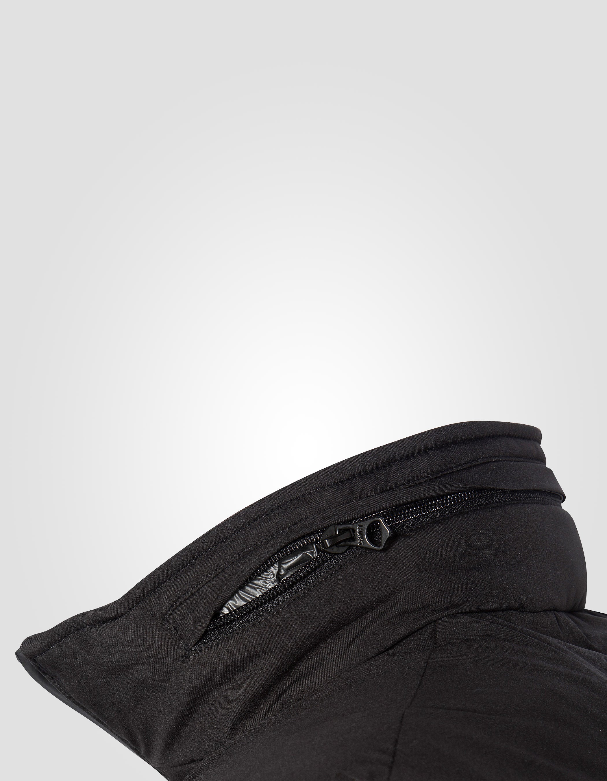 Giacca di utilità nera senza maniche-6