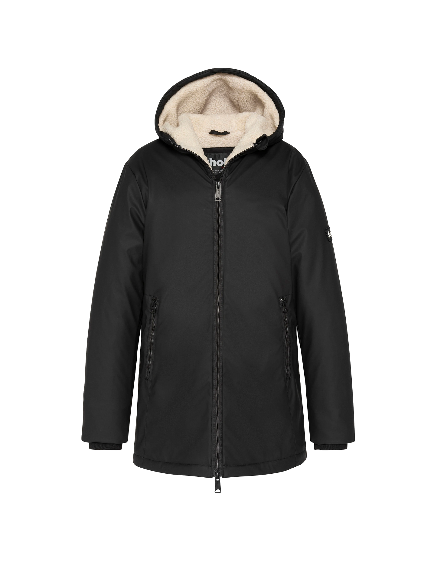 Multipoche nere con cappuccio