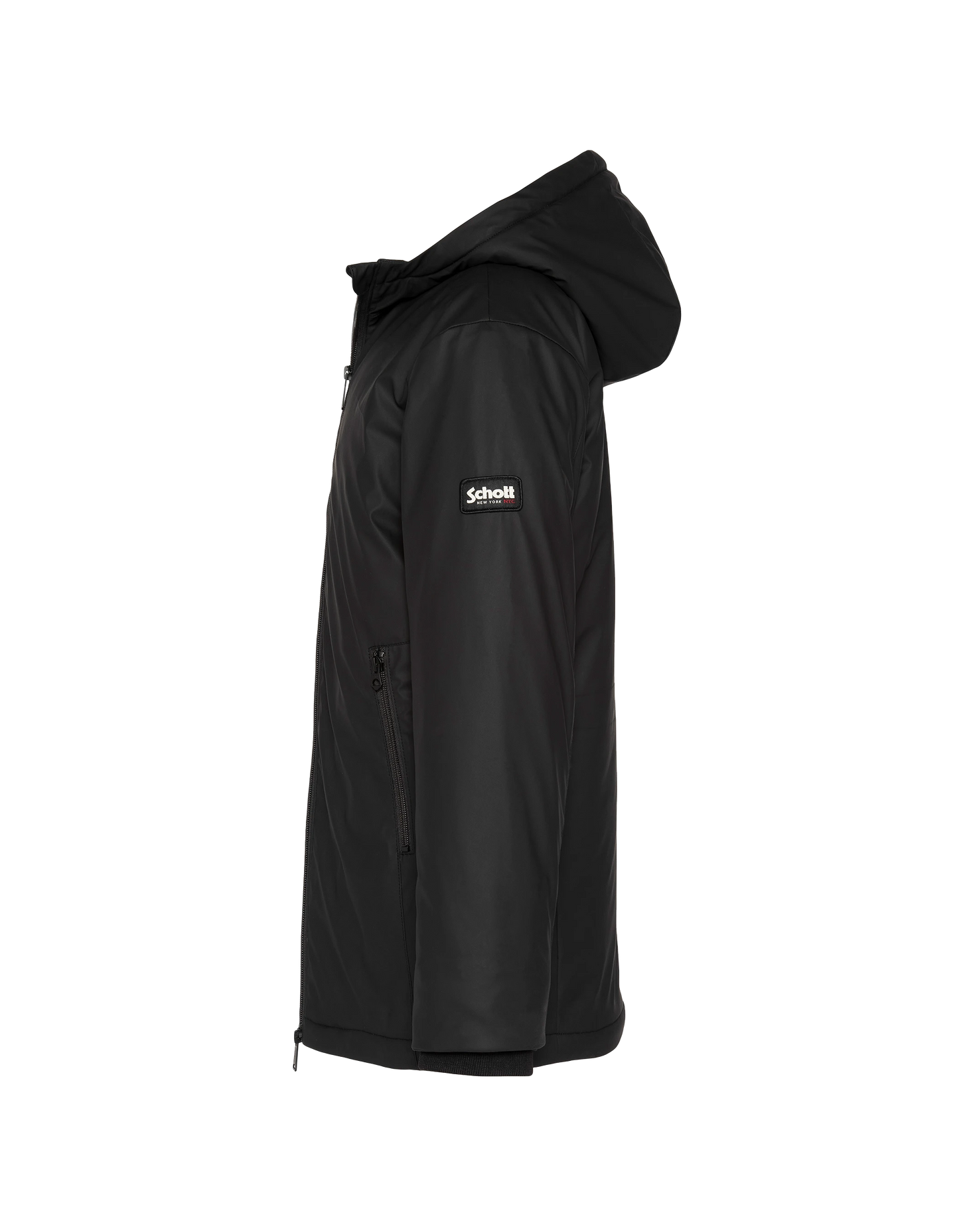 Multipoche nere con cappuccio