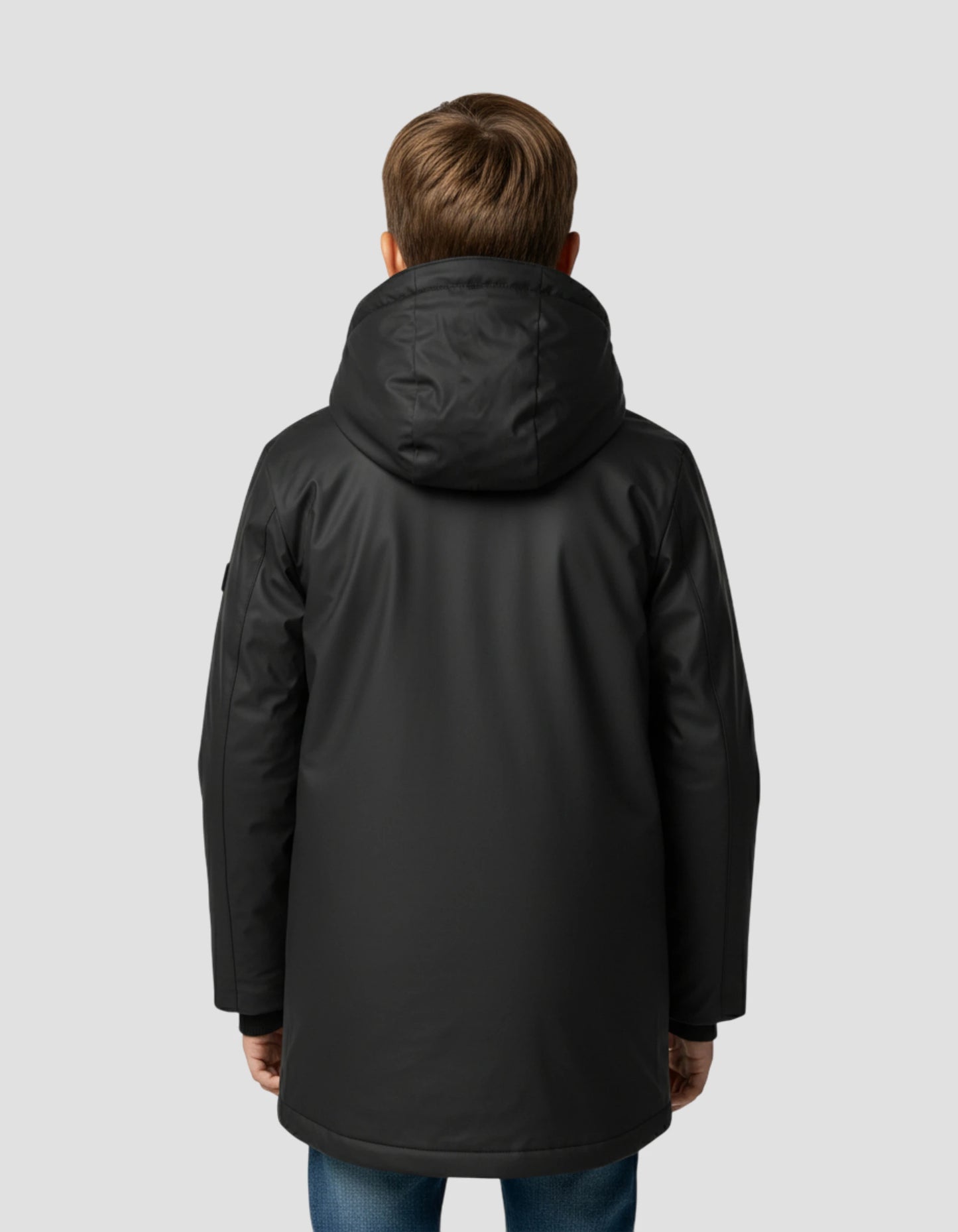 Multipoche nere con cappuccio