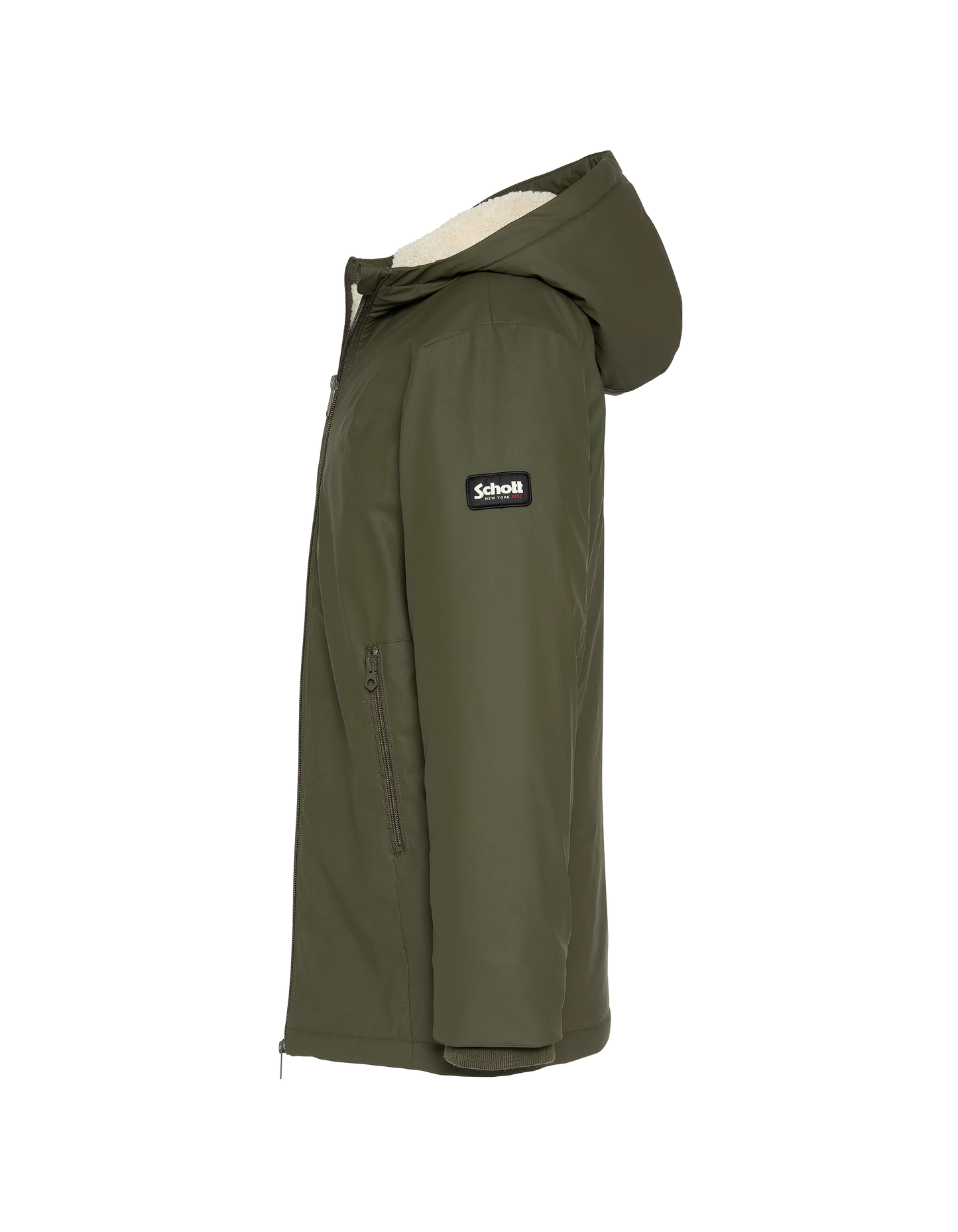 Kaki Parka con cappuccio per bambini