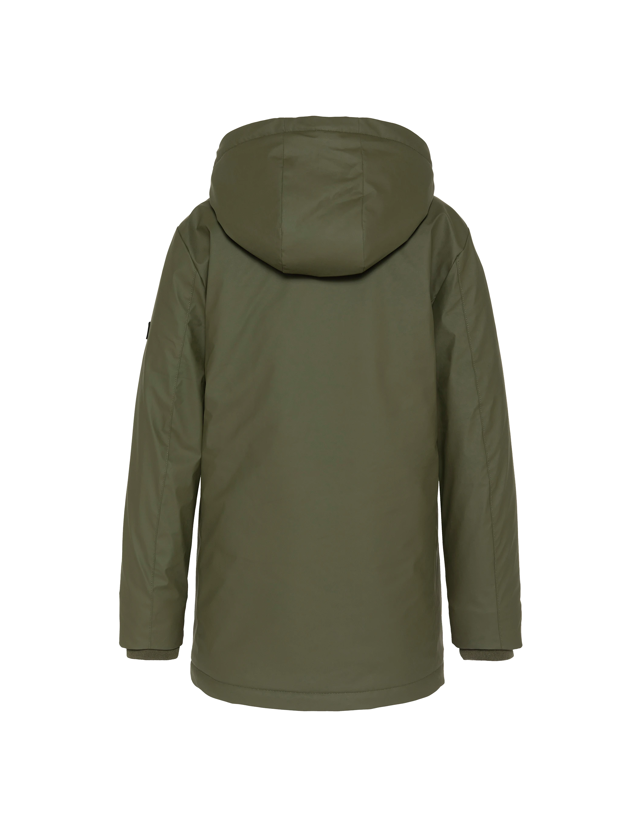 Kaki Parka con cappuccio per bambini-7