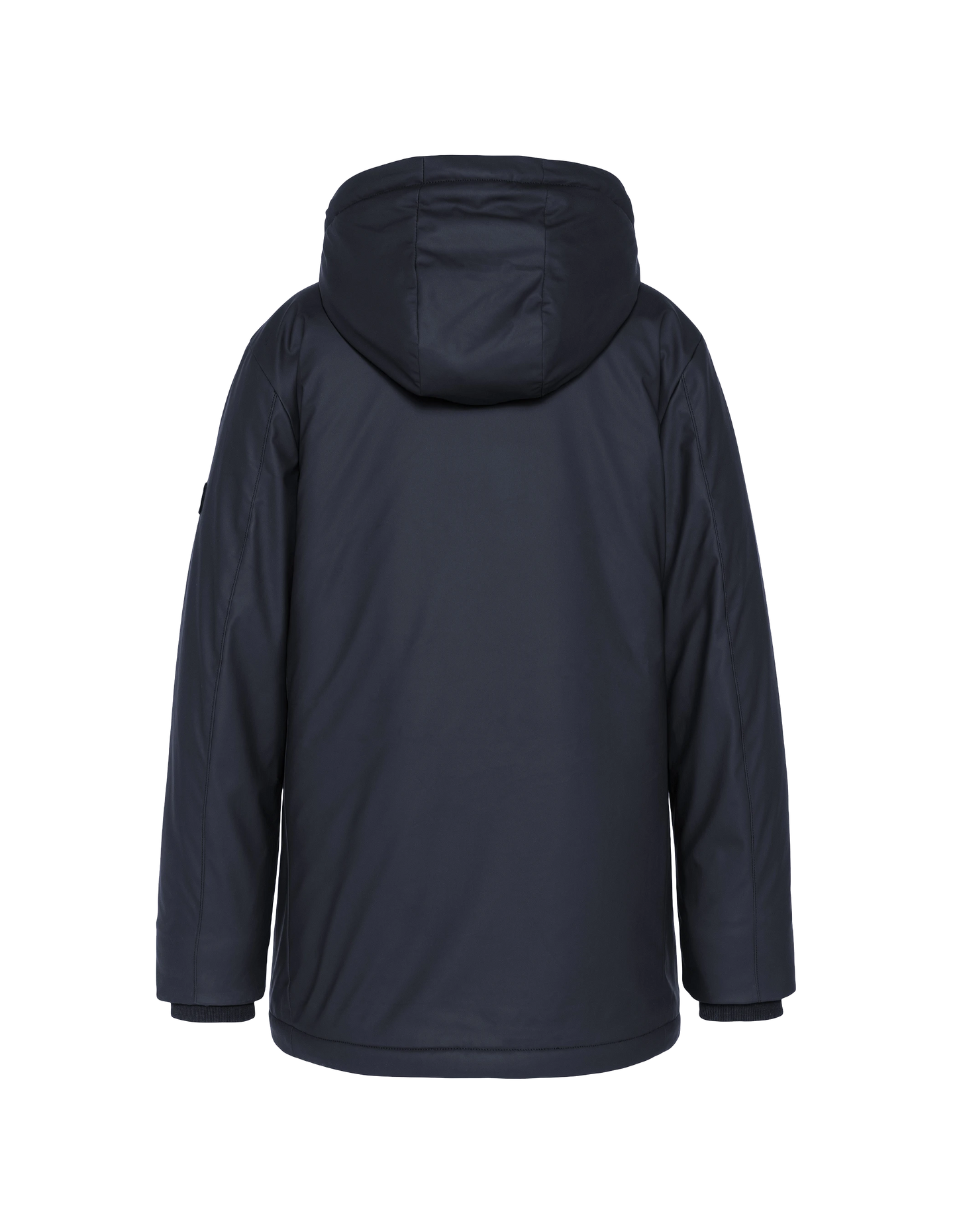 Navy Parka Multipoches con felpa con cappuccio