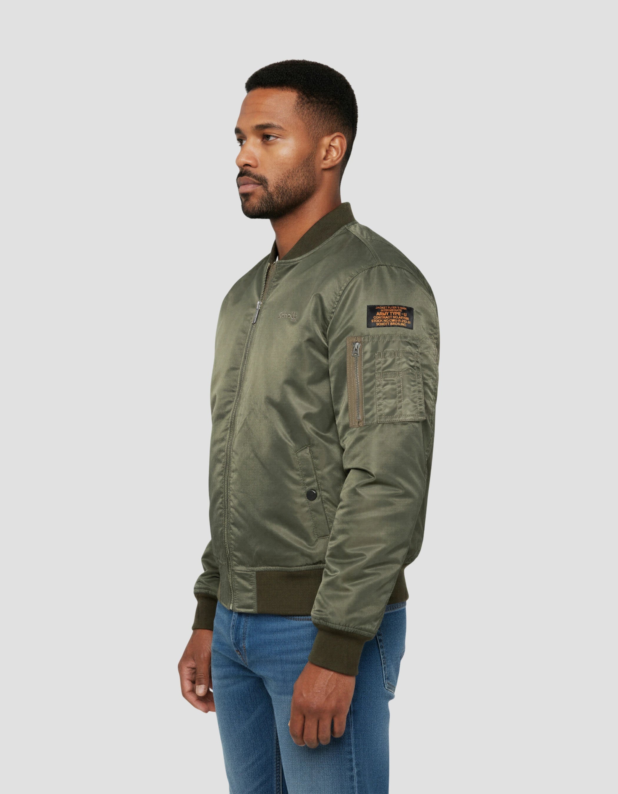 Bomber Ma -1 Khaki Man - Jet17 | Schott NYC® Bomber Ma -1 Khaki Man - Jet17 | Schott NYC®