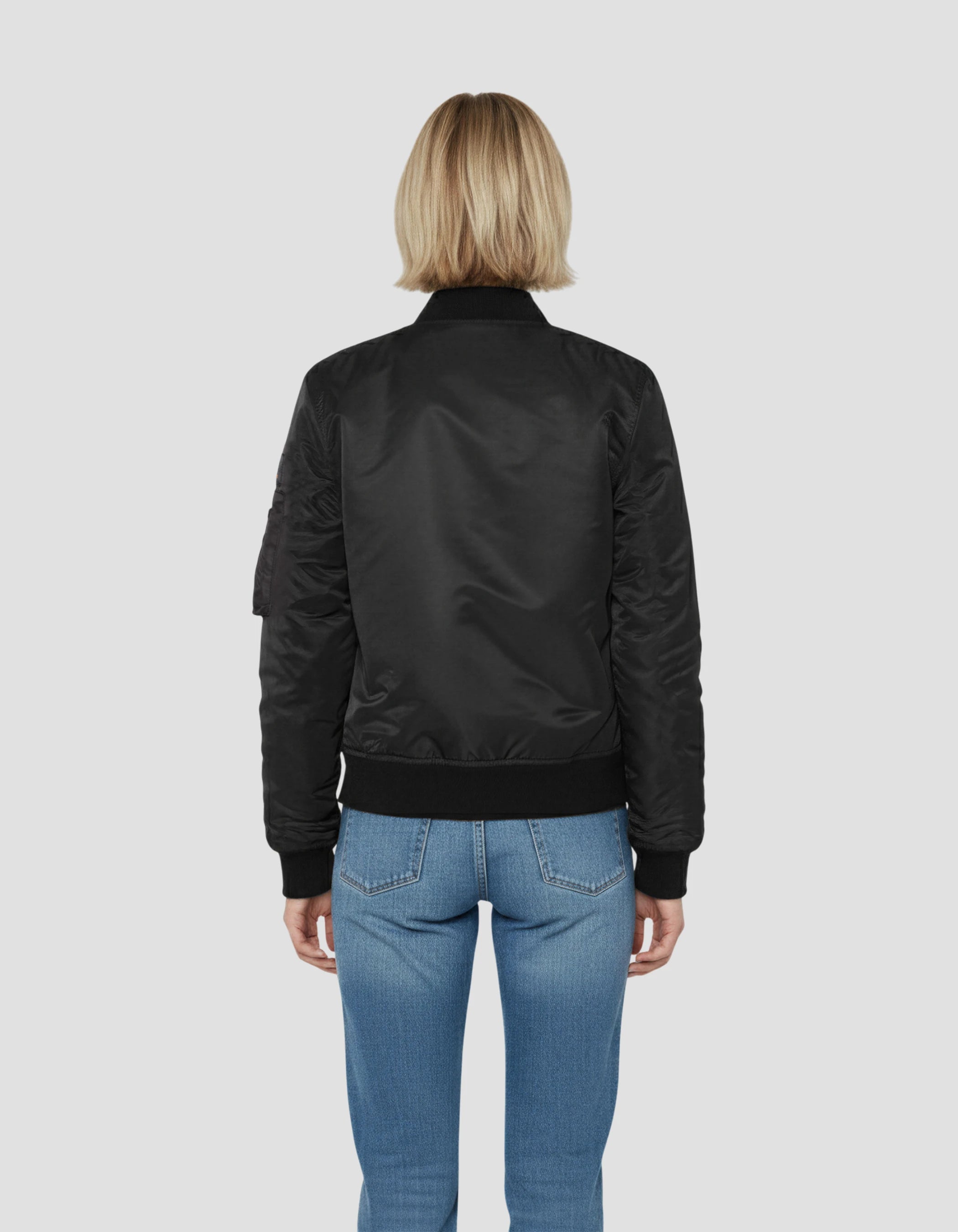 Bomber MA-1 Mujer Negra-4