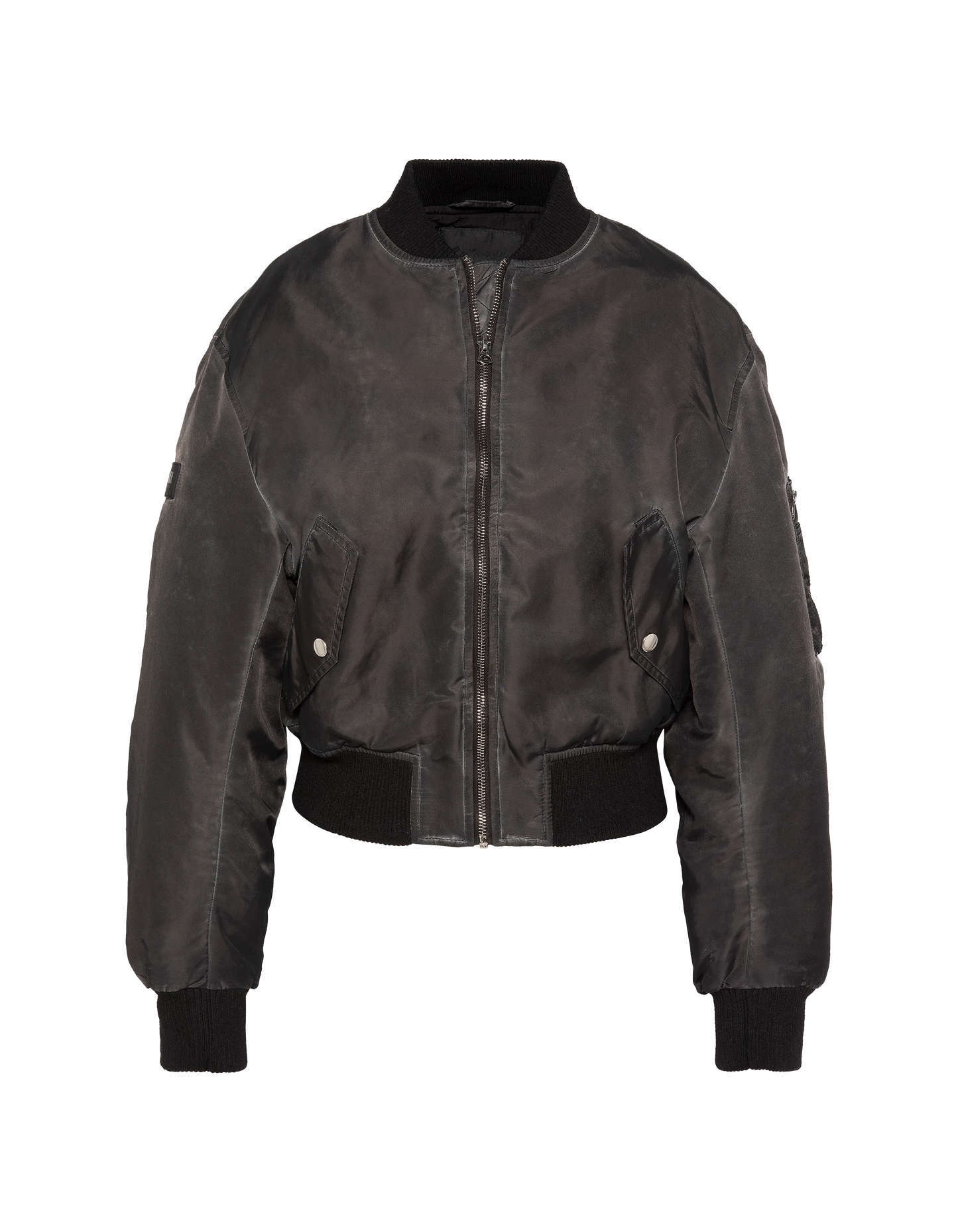 Bomber lavé oversize noir