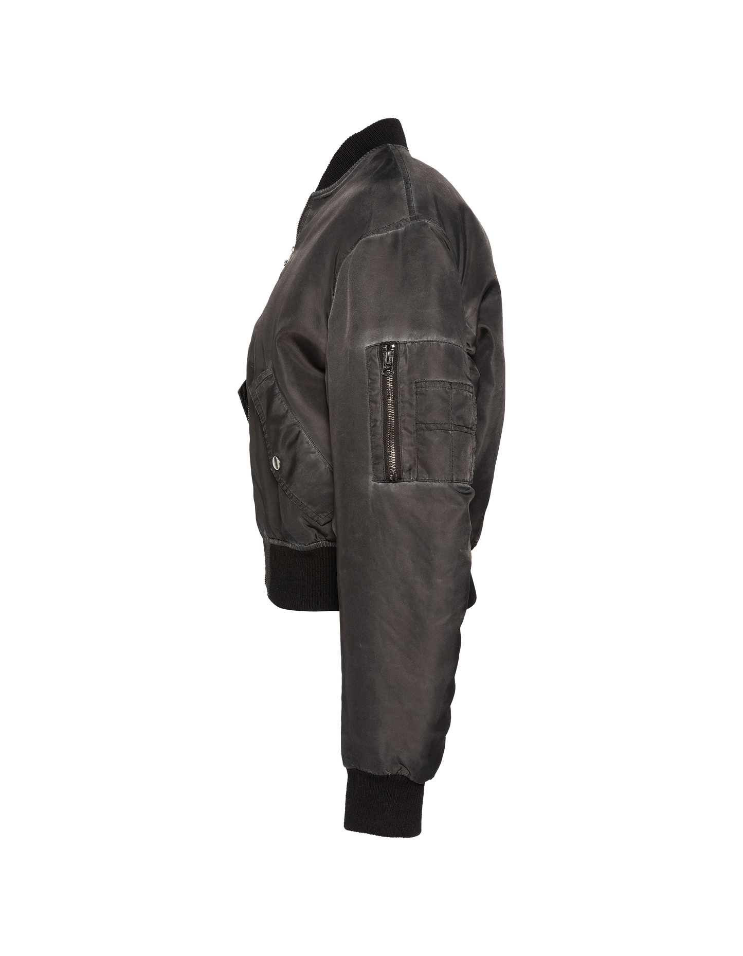 Bomber lavé oversize noir