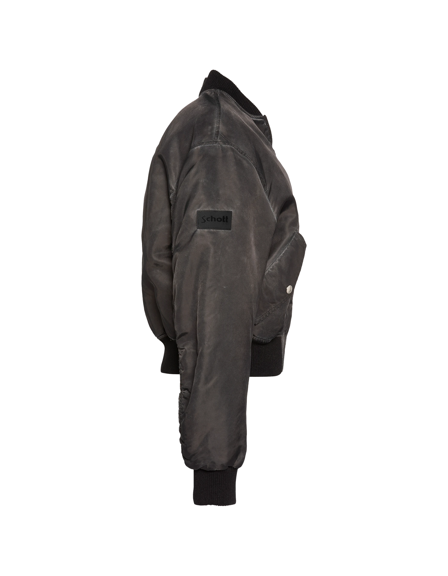 Bomber lavé oversize noir