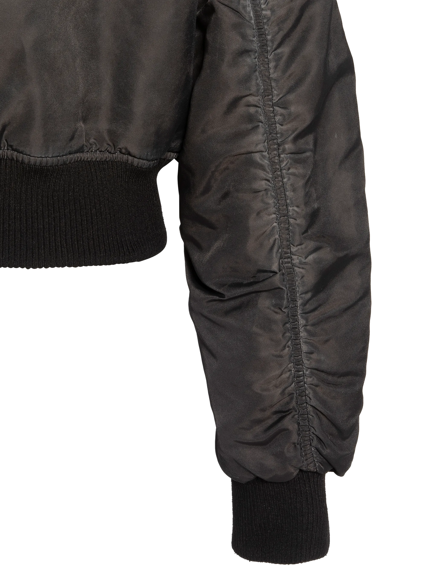 Bomber lavé oversize noir