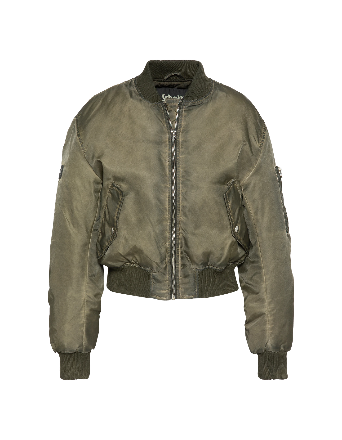 Bomber lavé oversize kaki