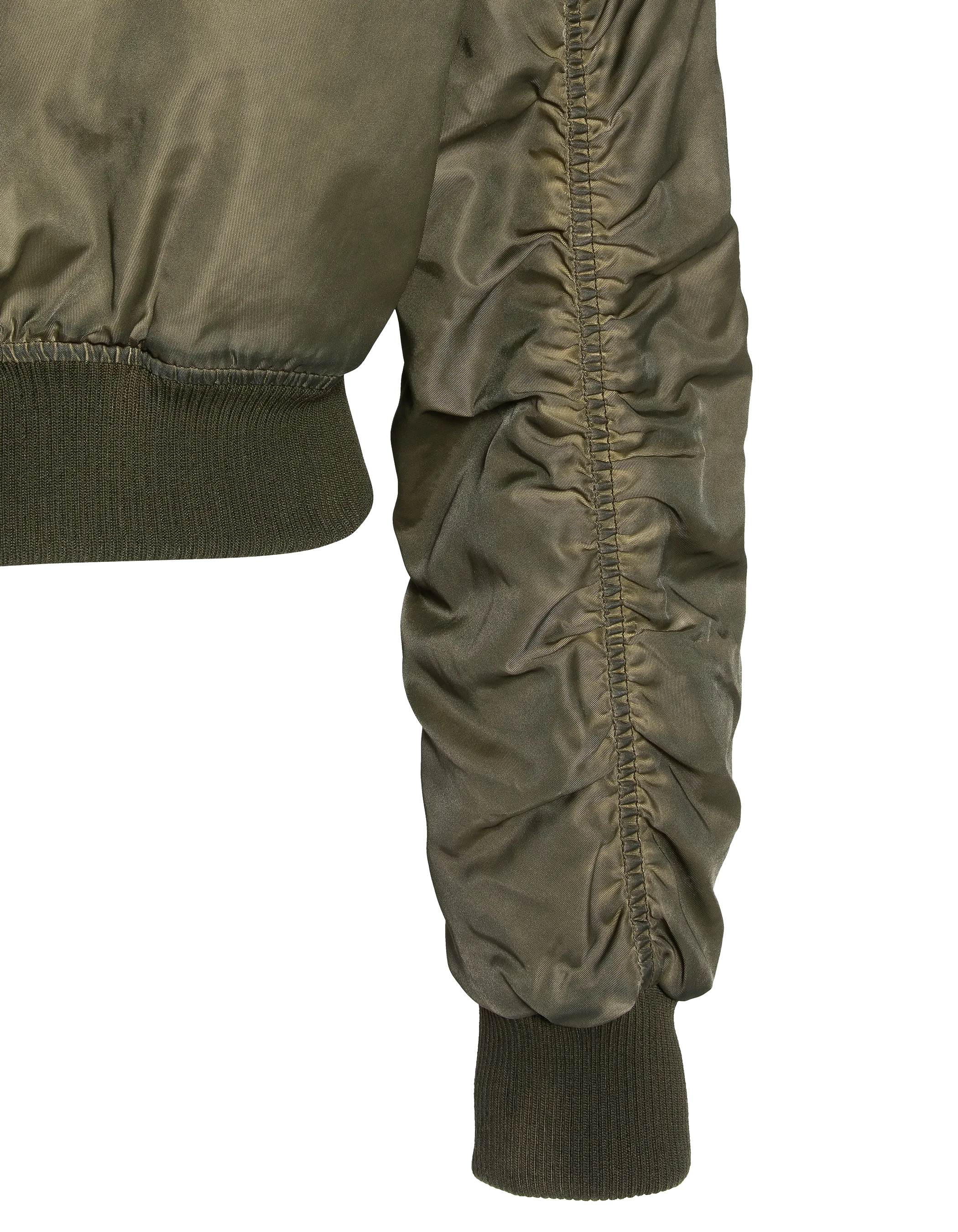 Bomber lavé oversize kaki-5