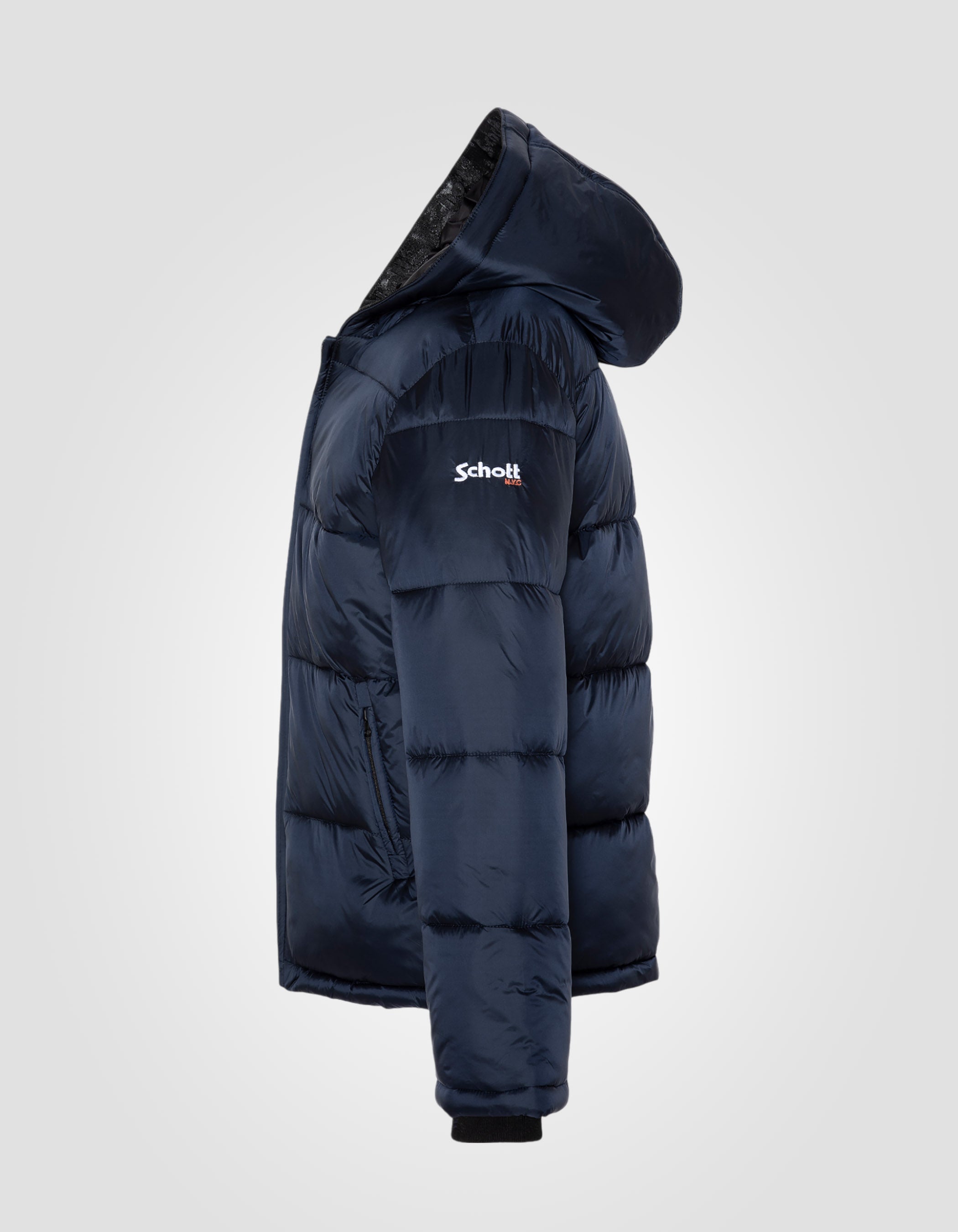Felpa con cappuccio per bambini blu navy-3