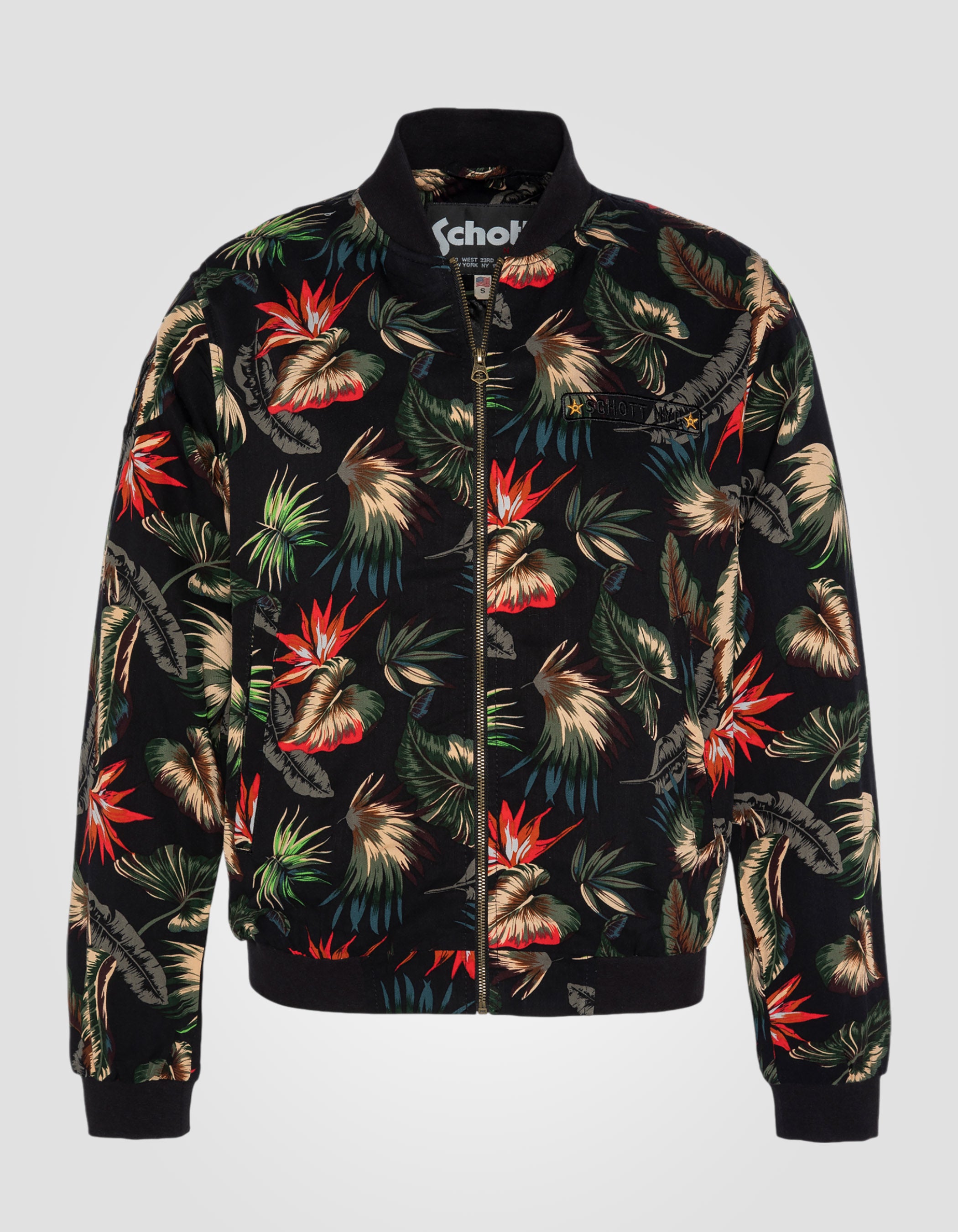 Bomber ultra léger noir tropical-2
