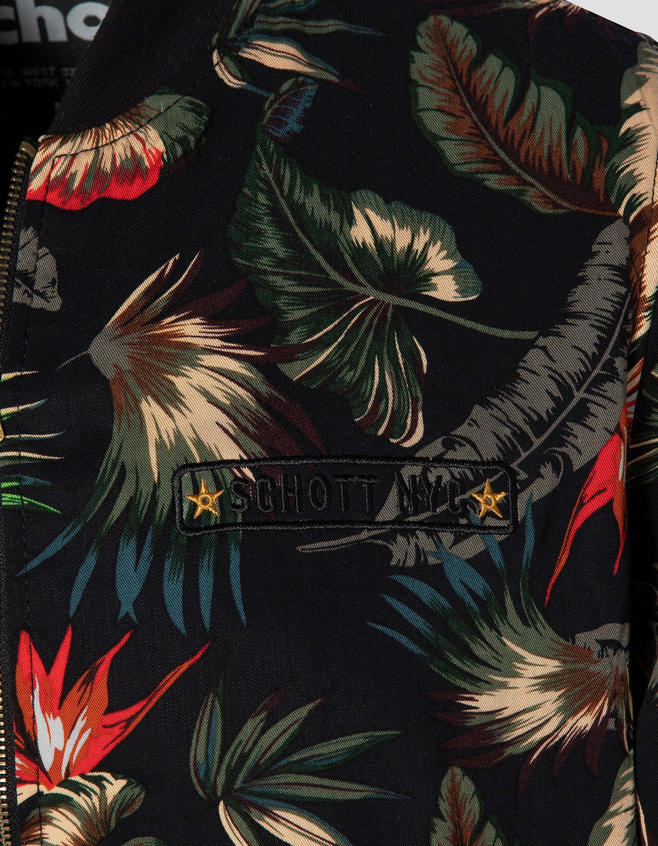 Bomber ultra léger noir tropical-7