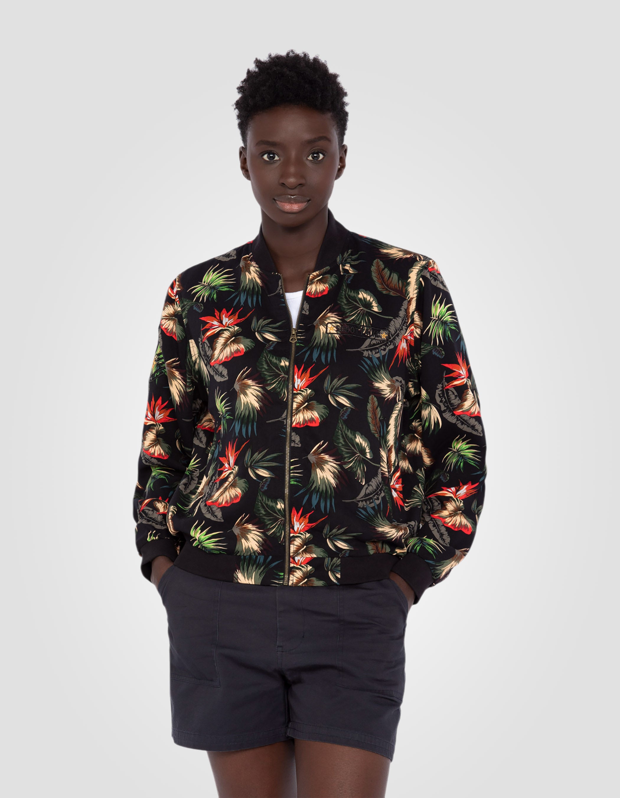 Bomber ultra léger noir tropical-3