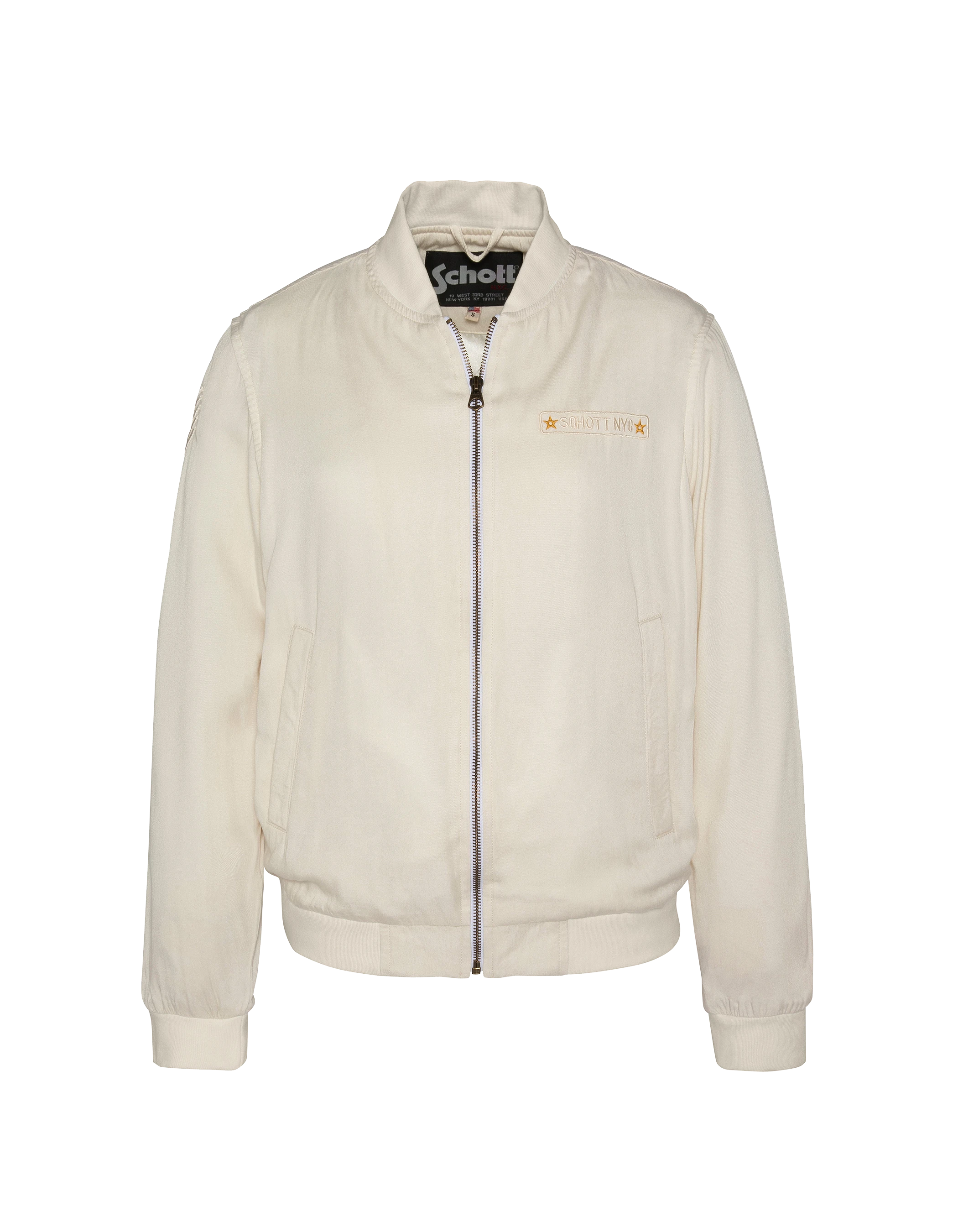 Bomber ultra léger blanc exotique-2