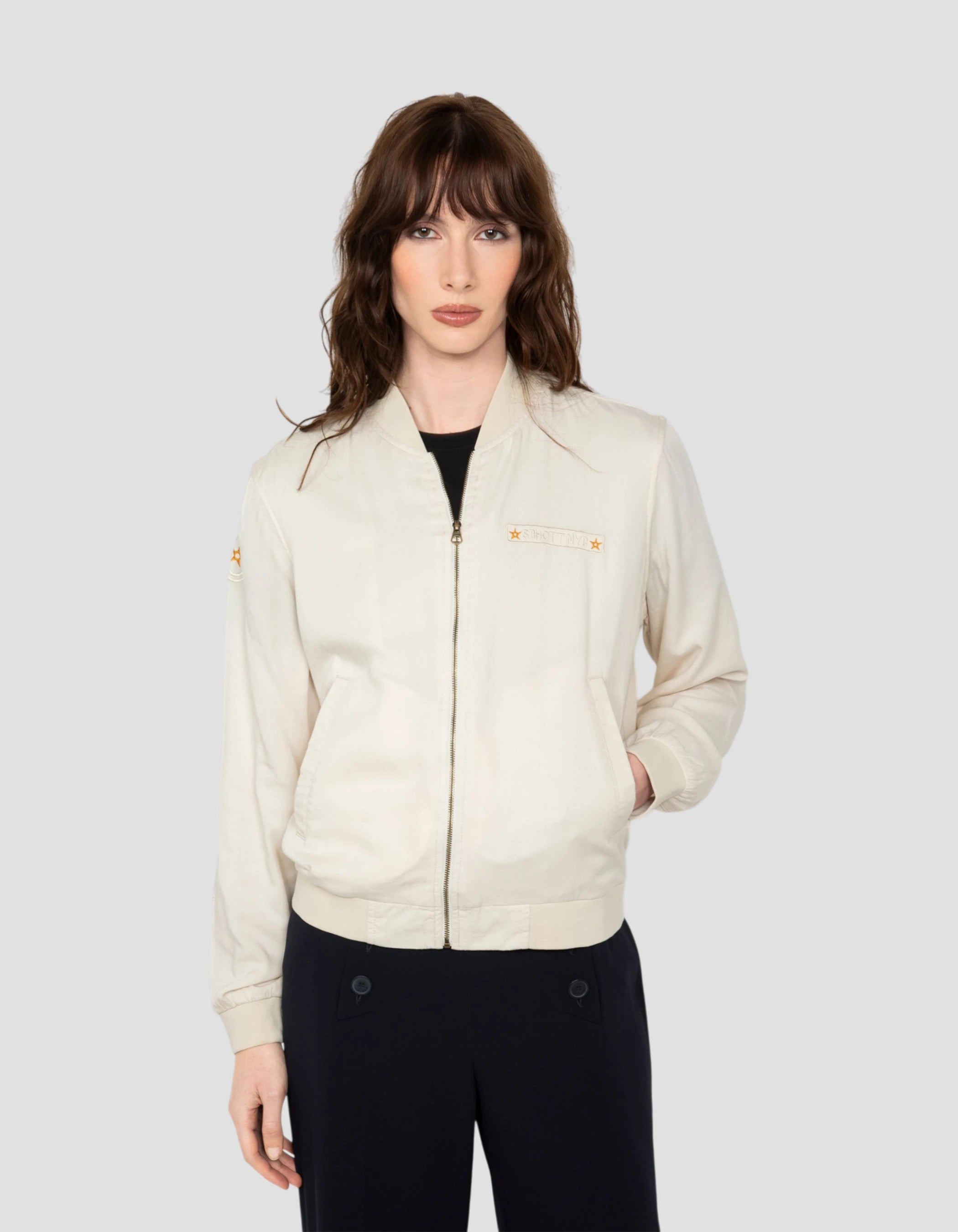 Bomber ultra léger blanc exotique-4