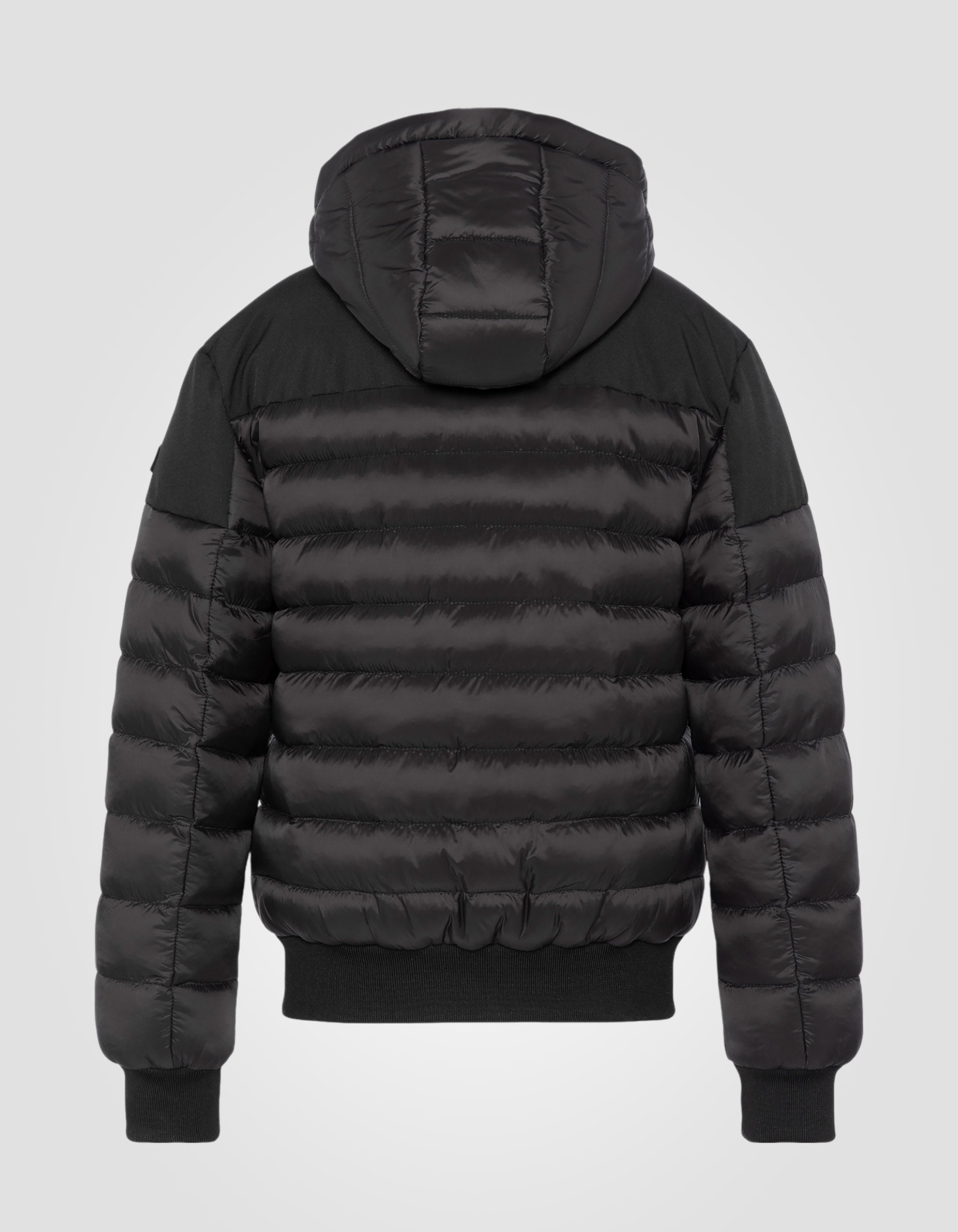 Hooded black down jacket - JKTRAFB | Schott NYC®